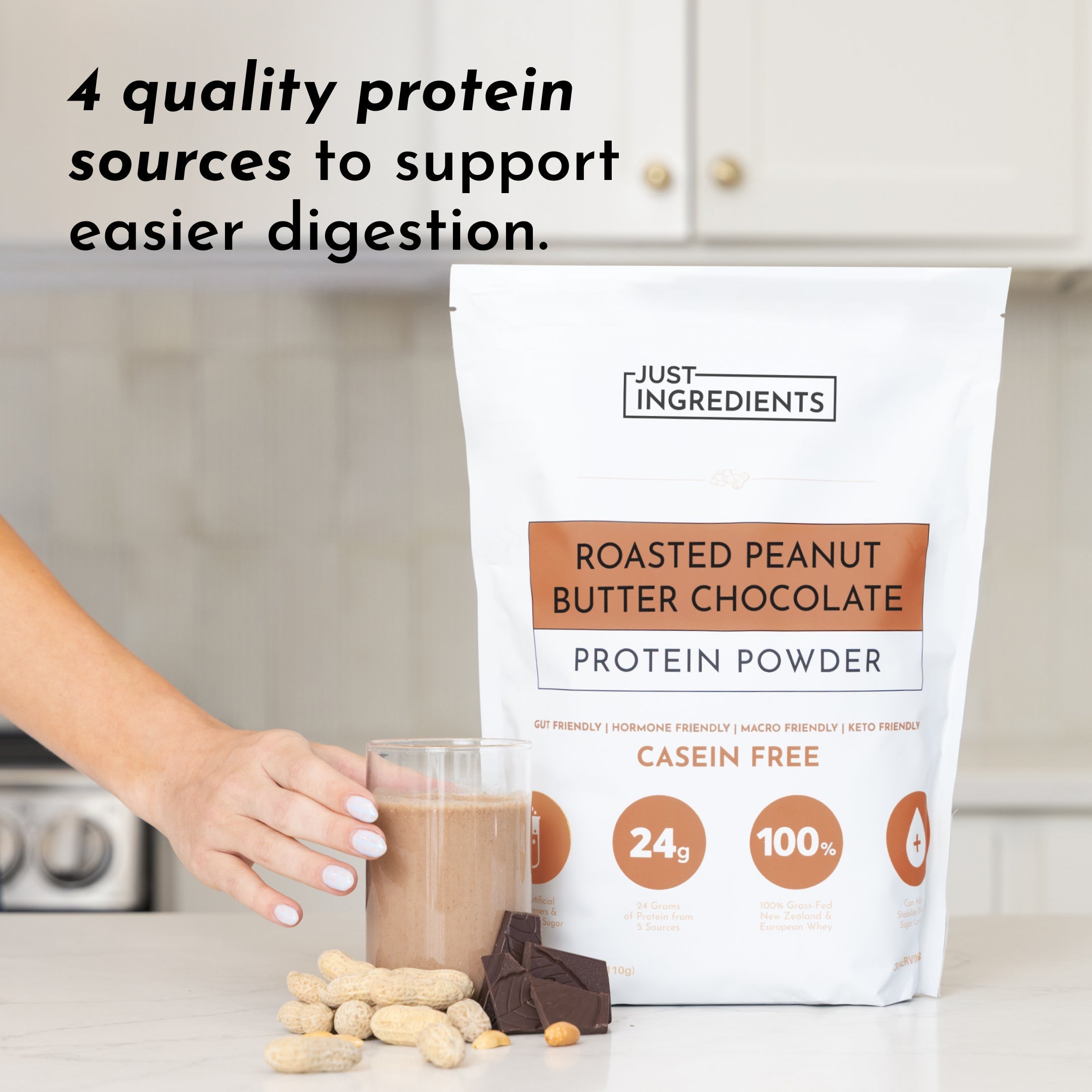 Roasted Peanut Butter Chocolate Protein Powder