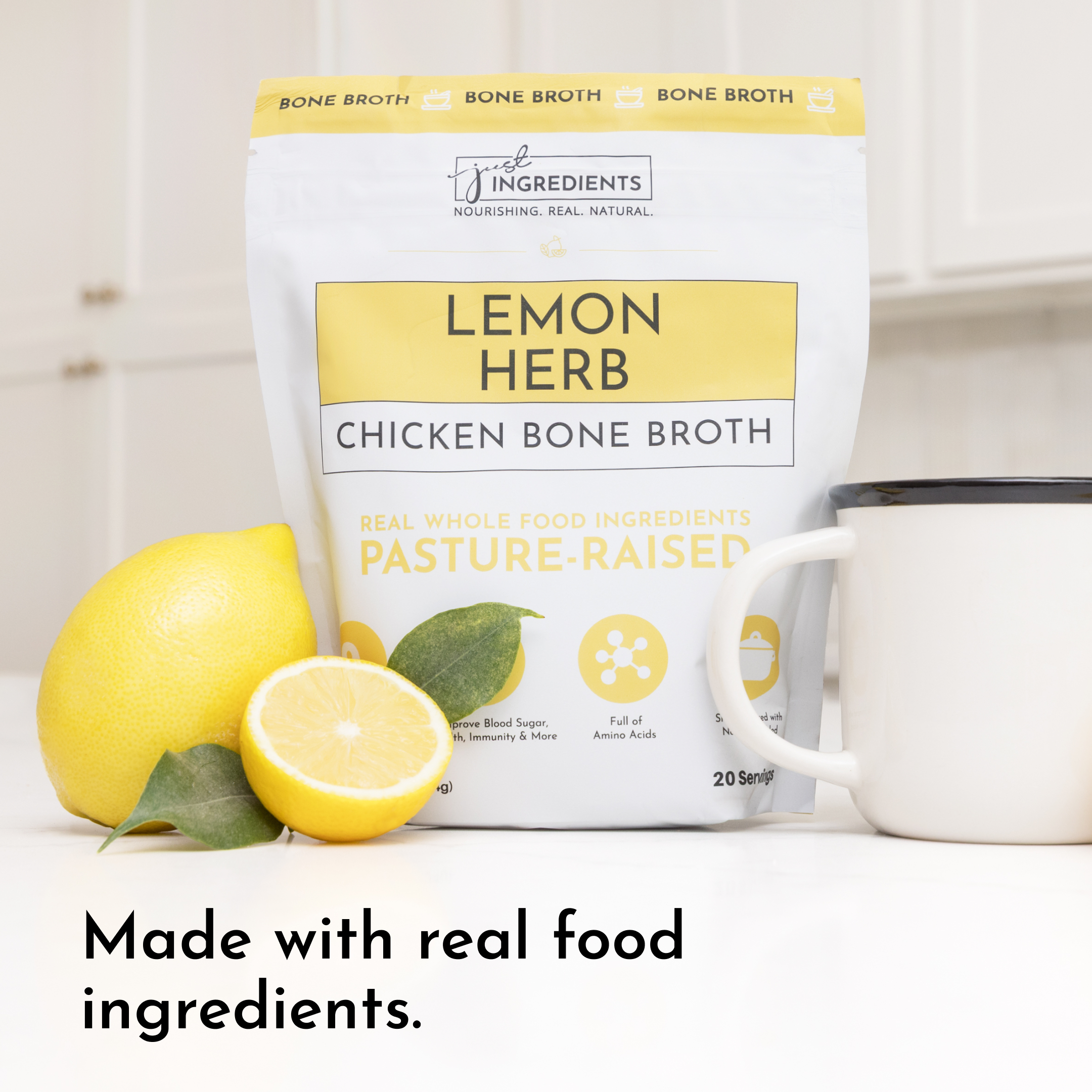 Lemon Herb Bone Broth