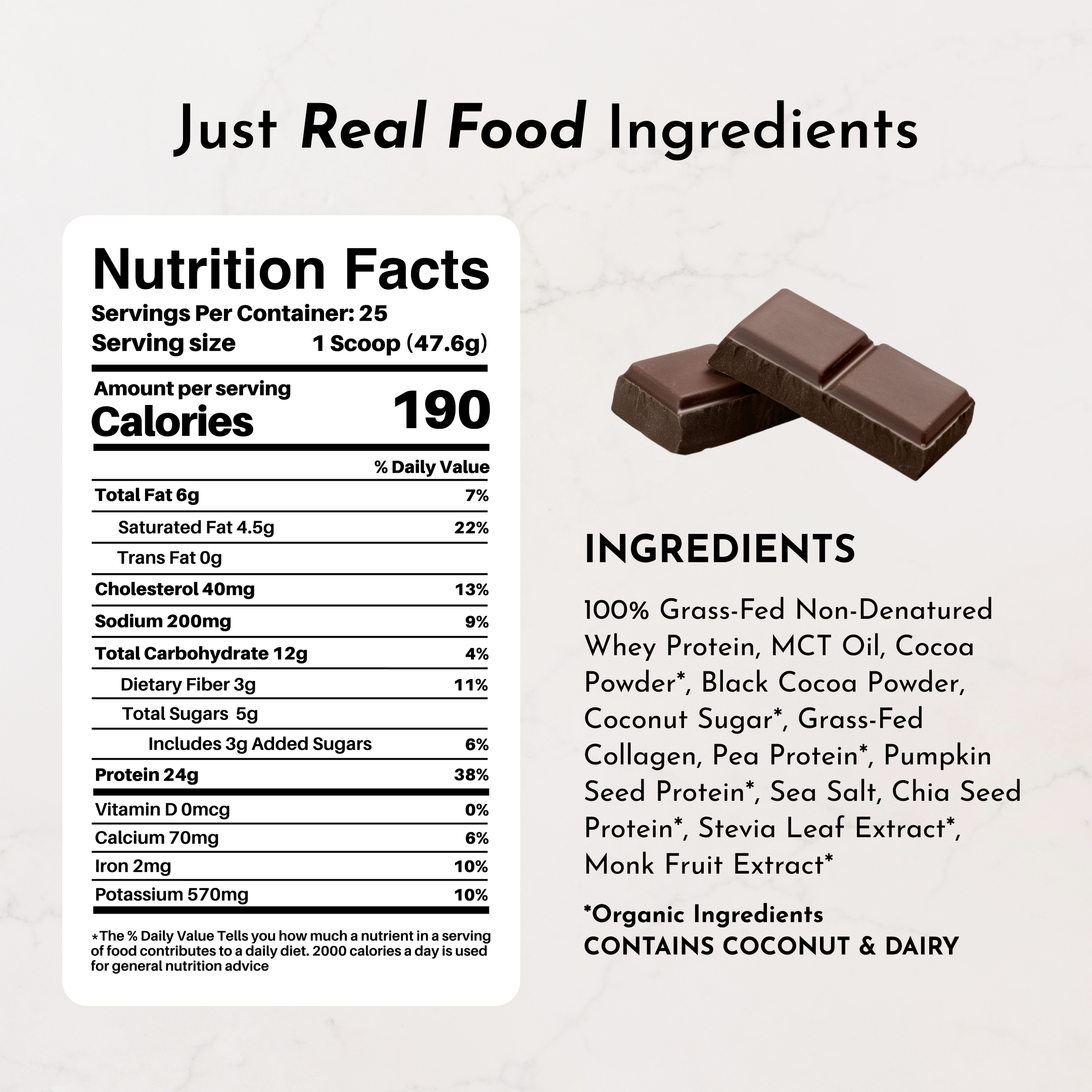 Daneise's Double Chocolate Protein Powder