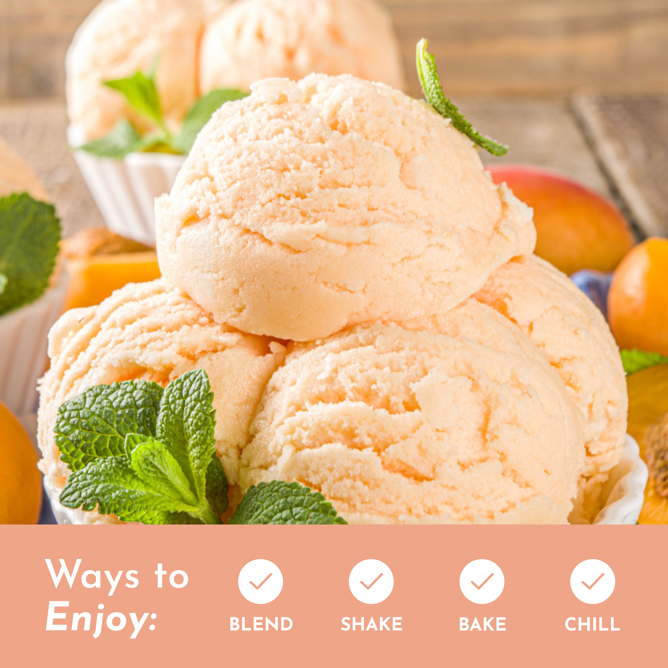 Peaches and Cream Protein Powder