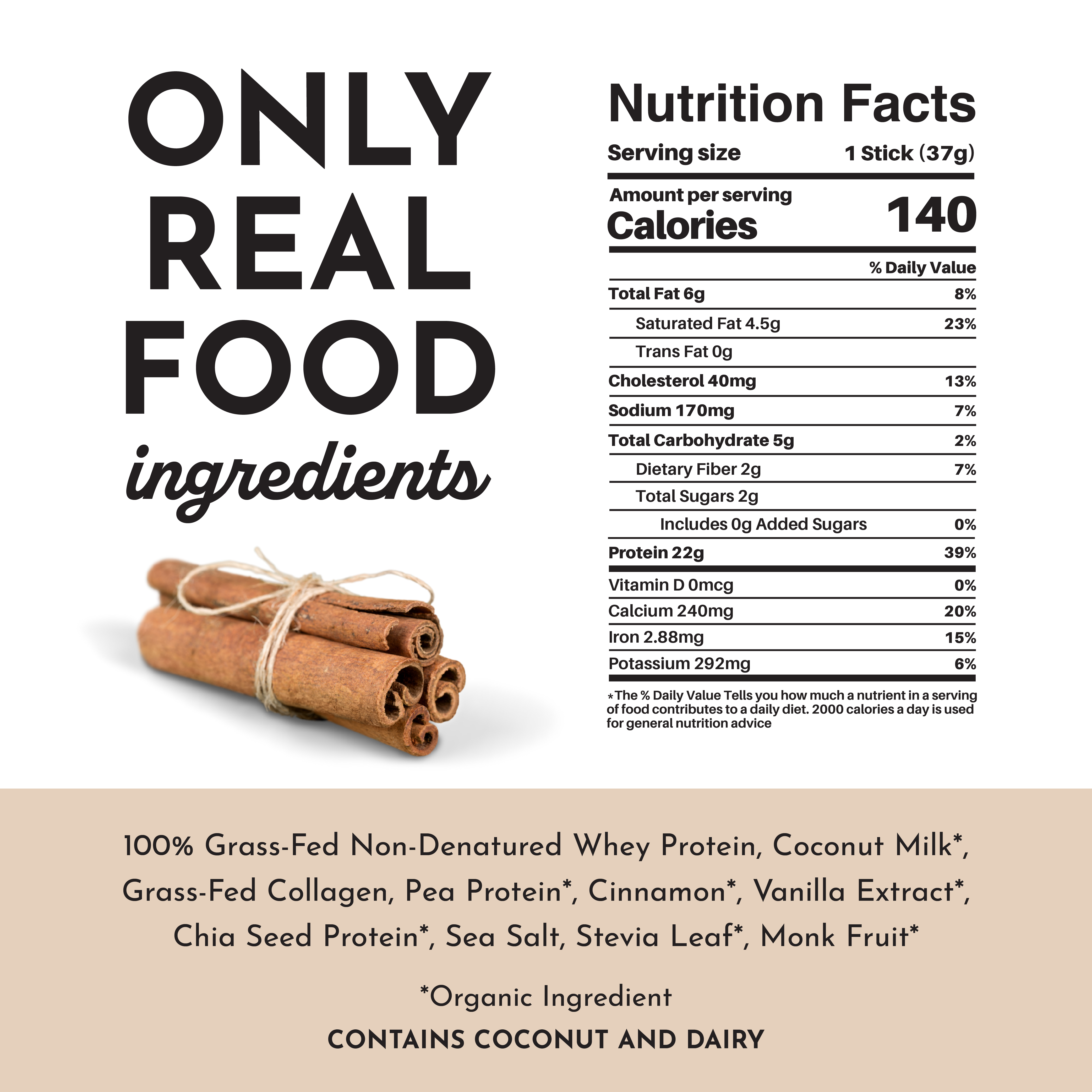 Snickerdoodle Protein Powder Stick