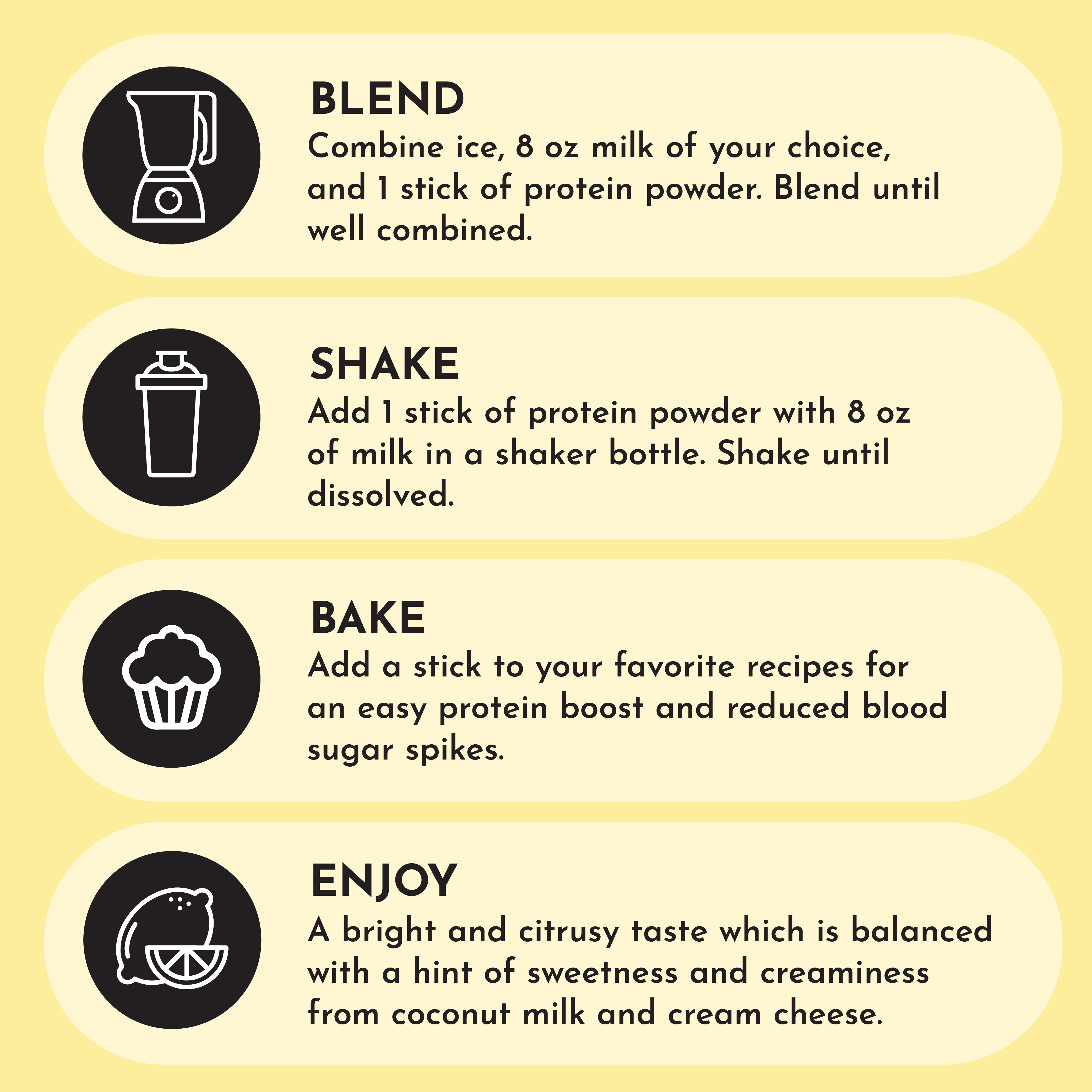 Lemon Swish Protein Powder Stick