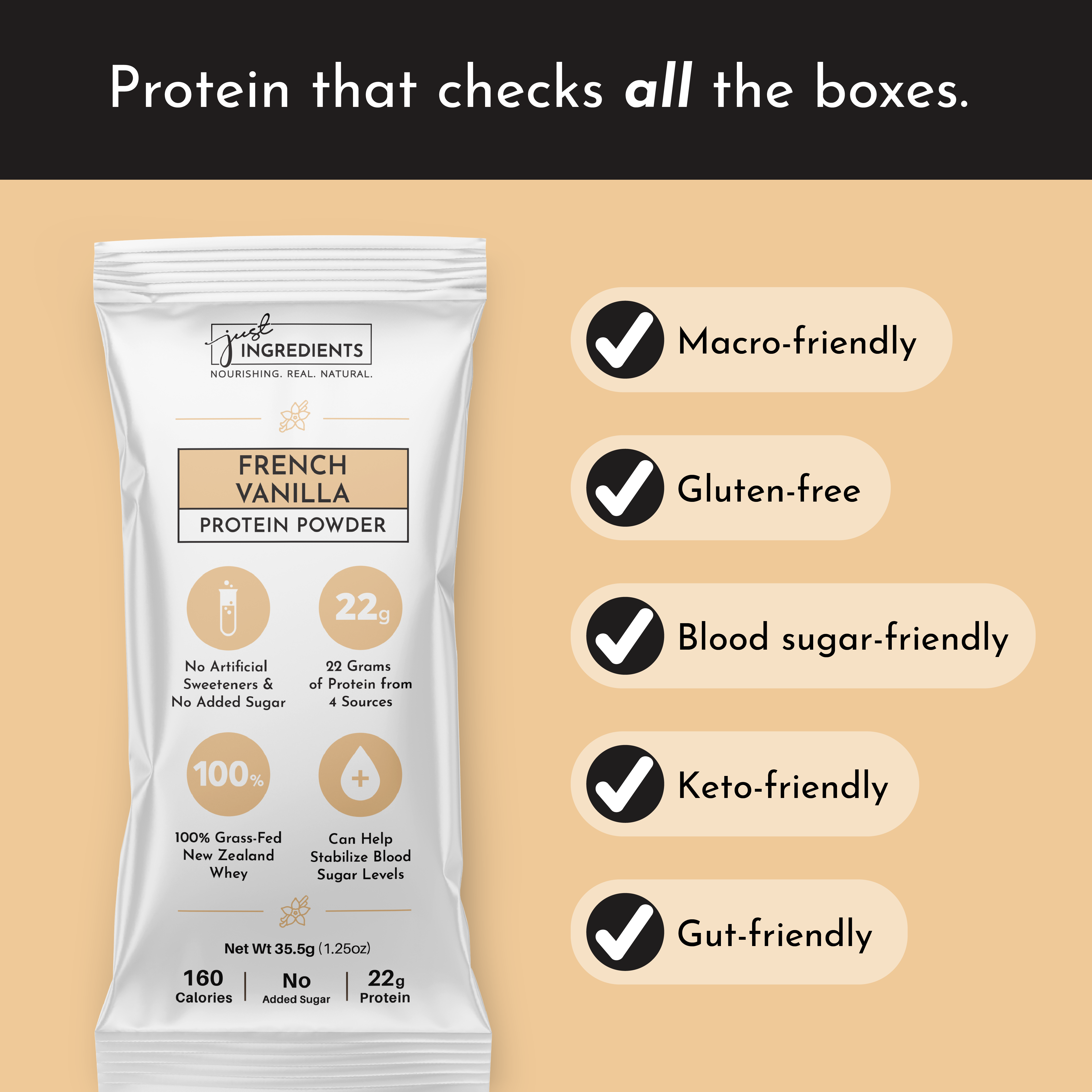 French Vanilla Protein Powder Stick
