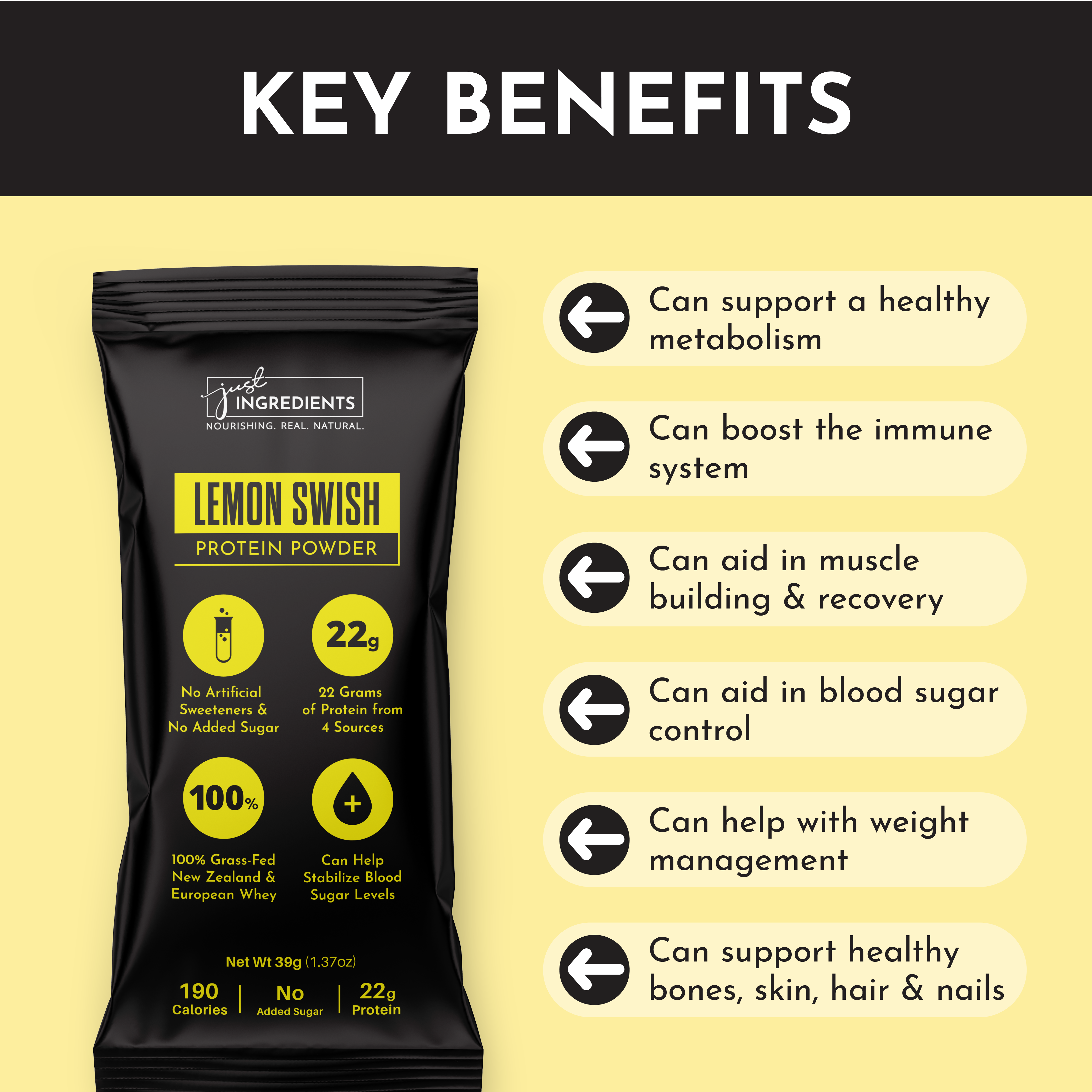 Lemon Swish Protein Powder Stick
