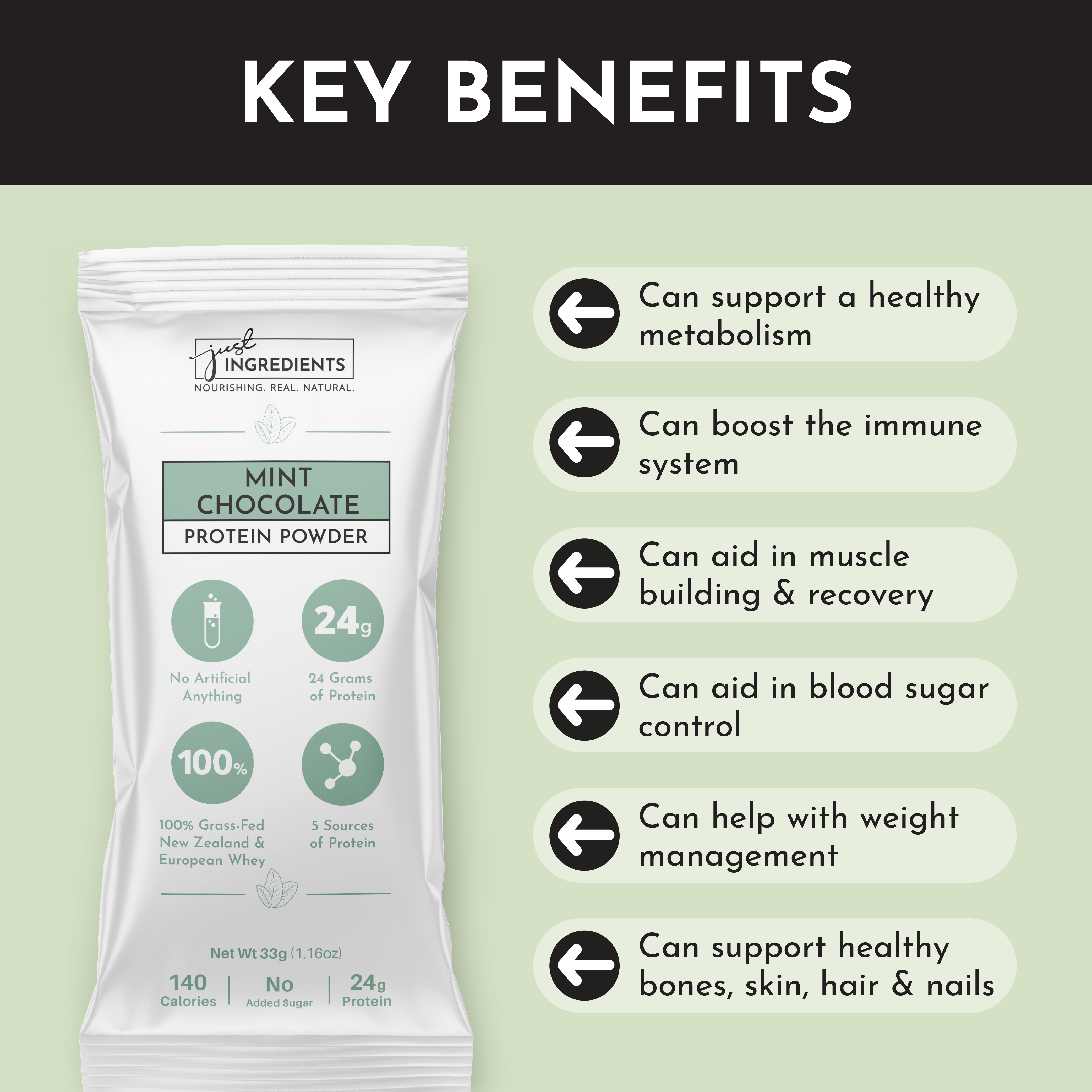 Mint Chocolate Protein Powder Stick