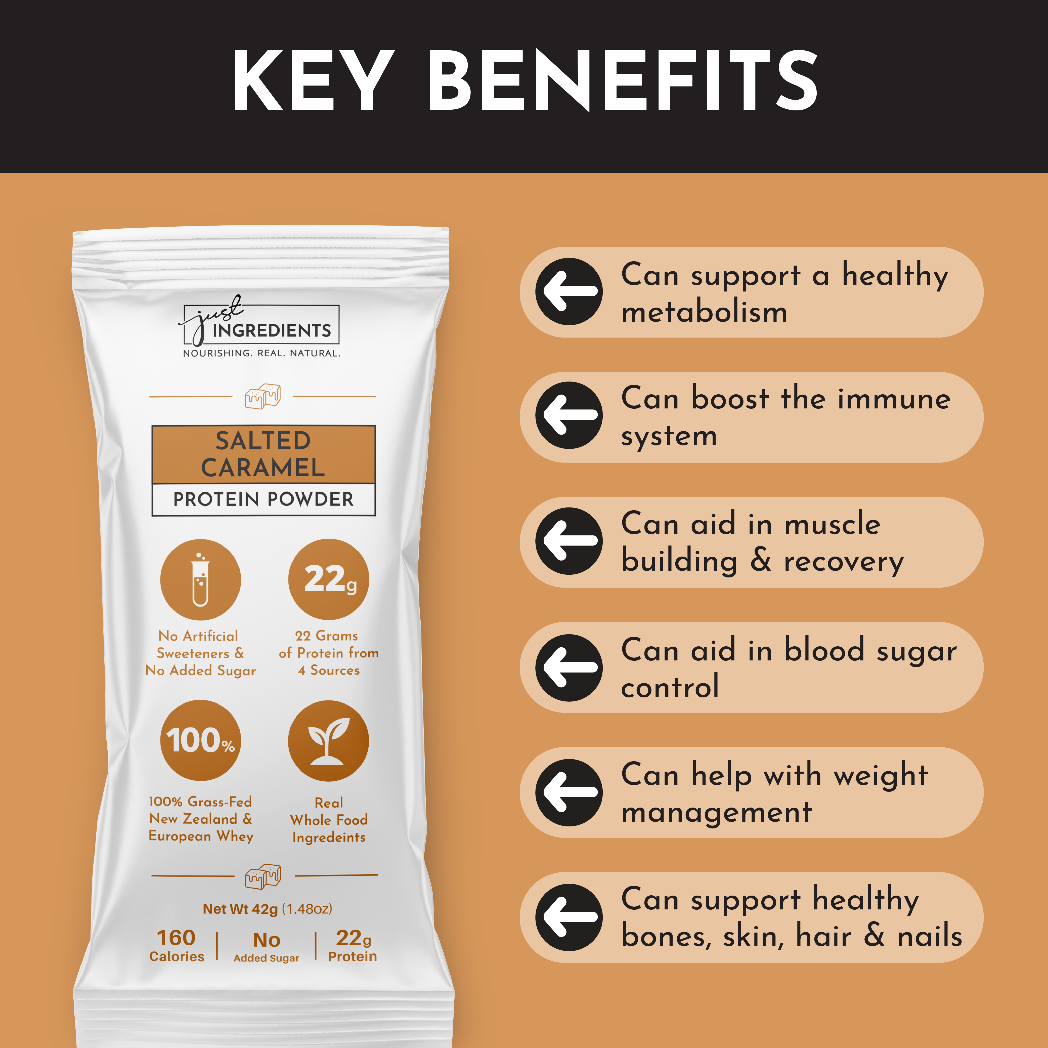 Salted Caramel Protein Powder Stick