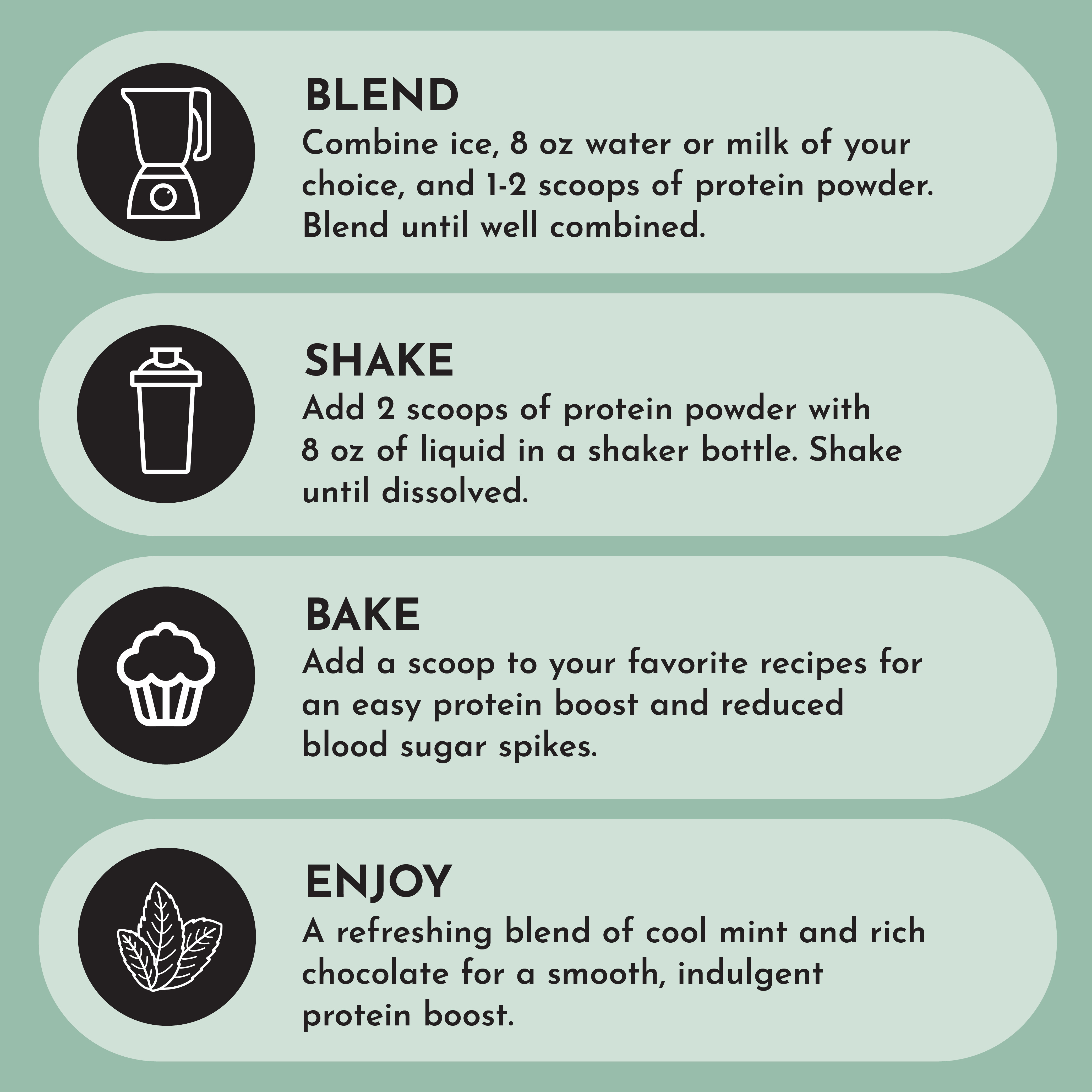 Vegan Mint Chocolate Protein Powder