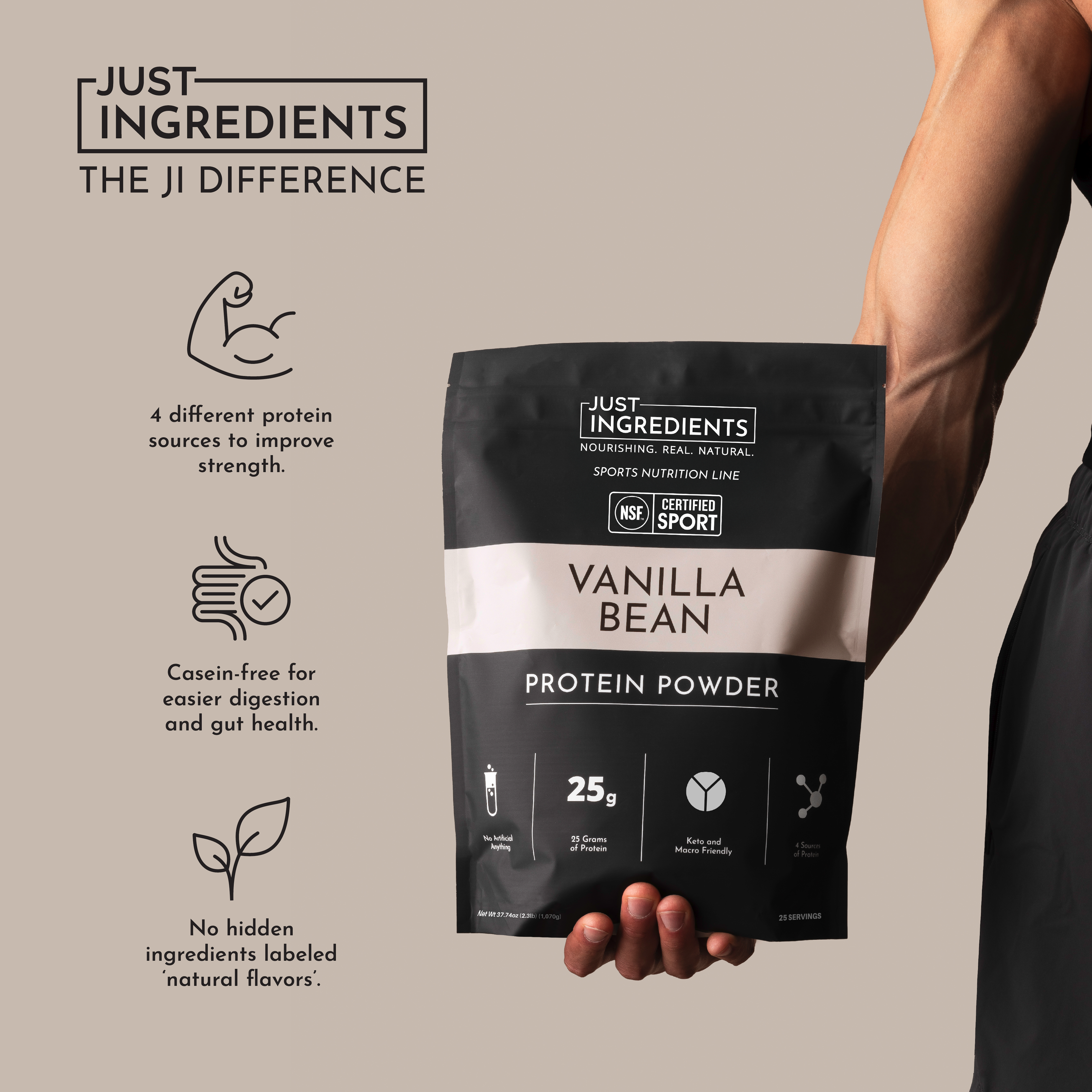 Vanilla Bean Protein Powder - NSF