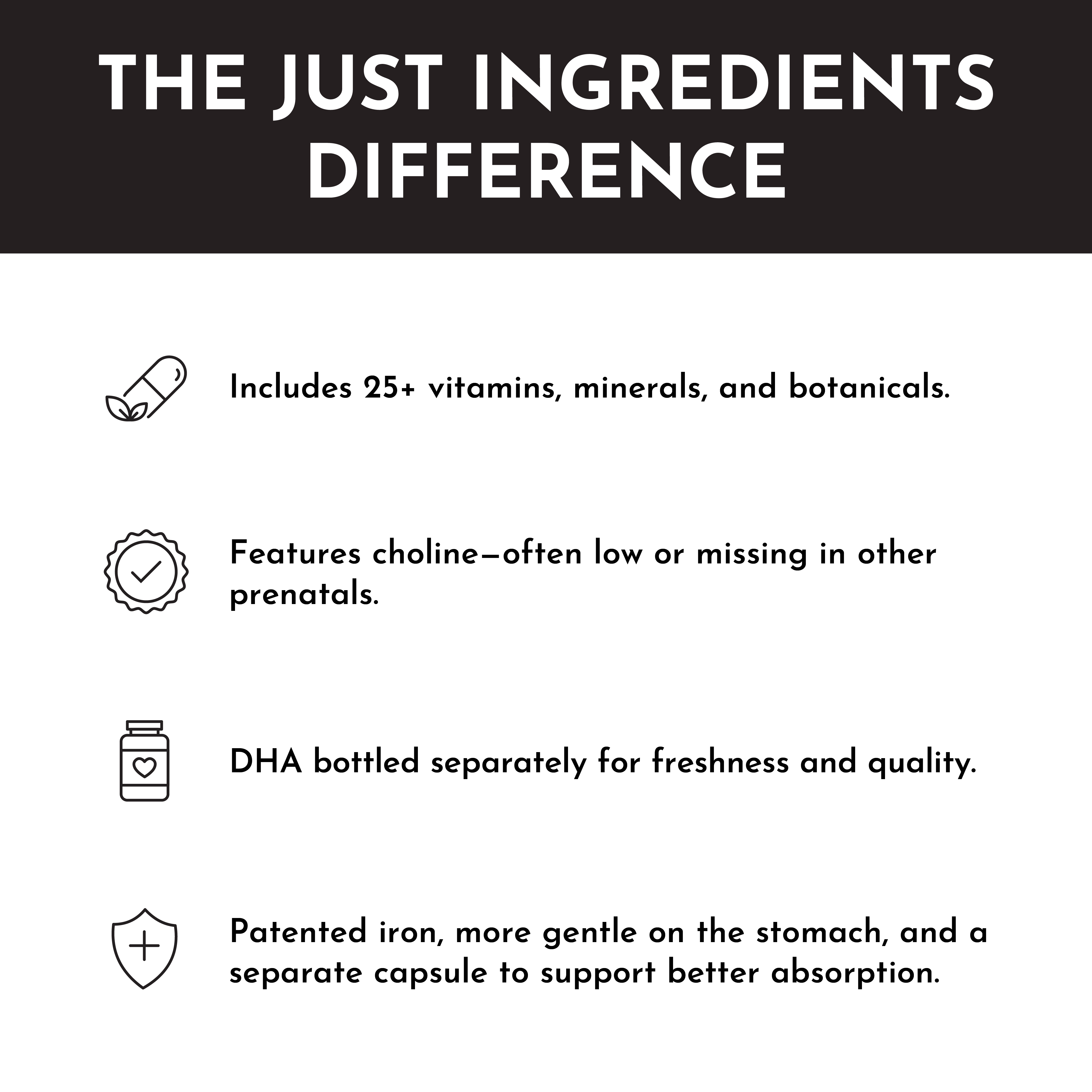 Prenatal & Postnatal + DHA + Iron