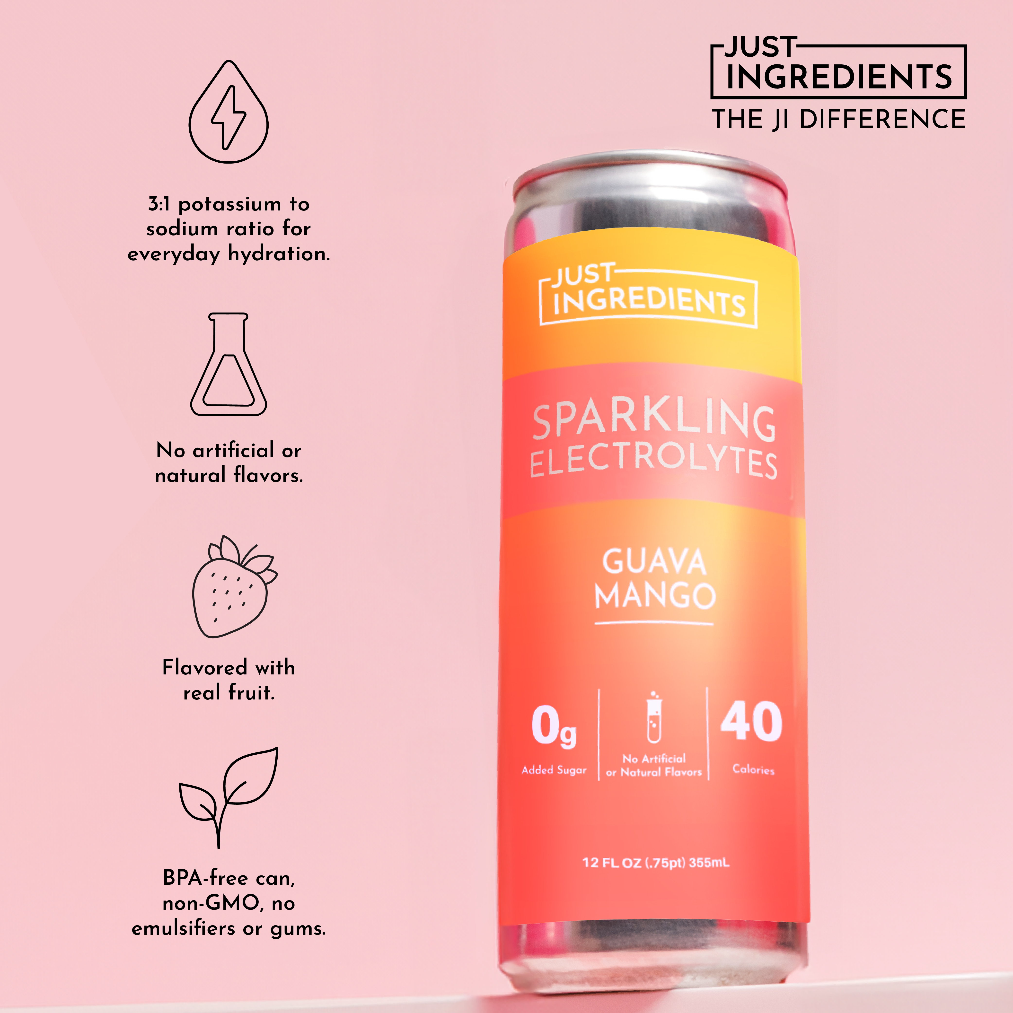 Guava Mango Sparkling Electrolytes (8 pack)