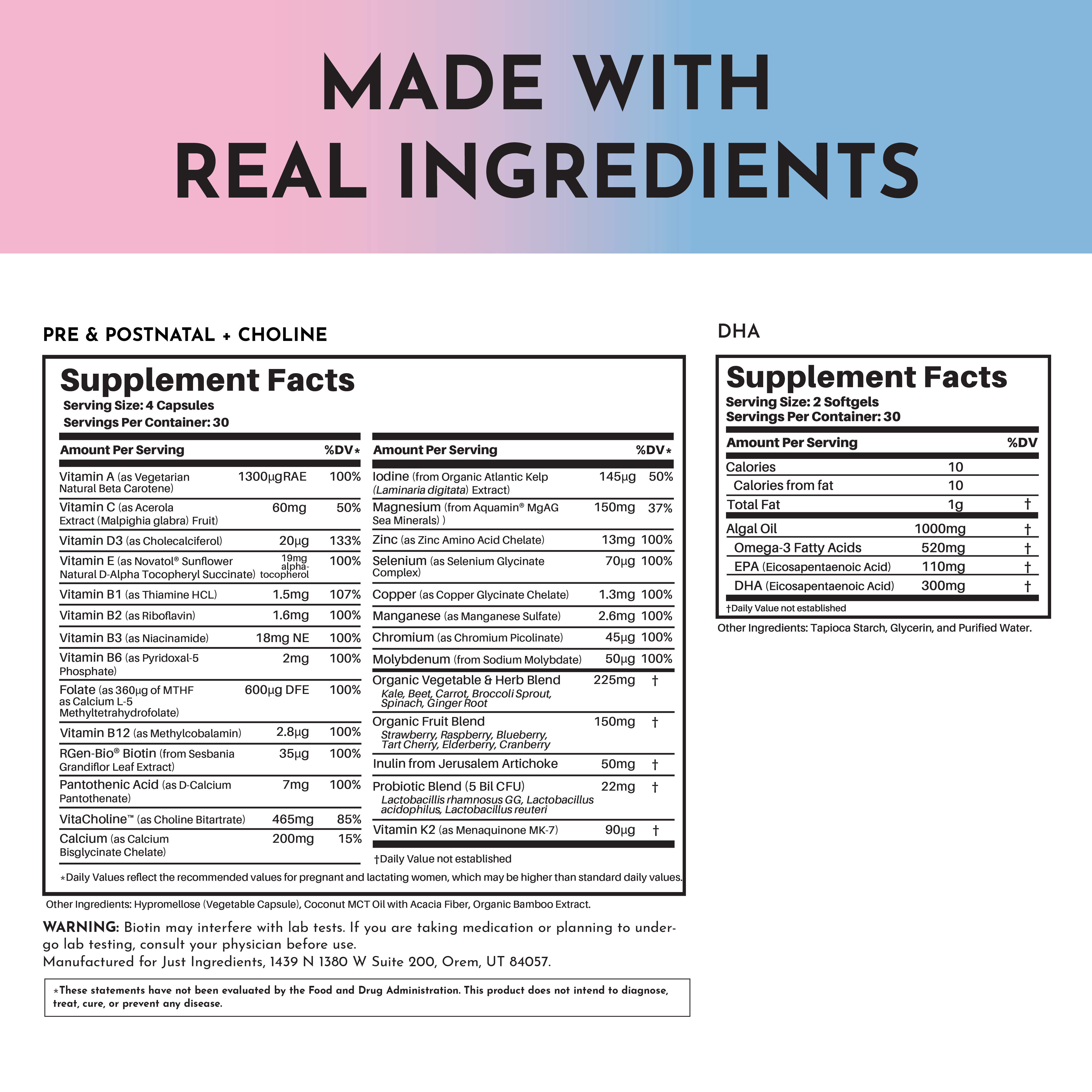 Prenatal & Postnatal + DHA