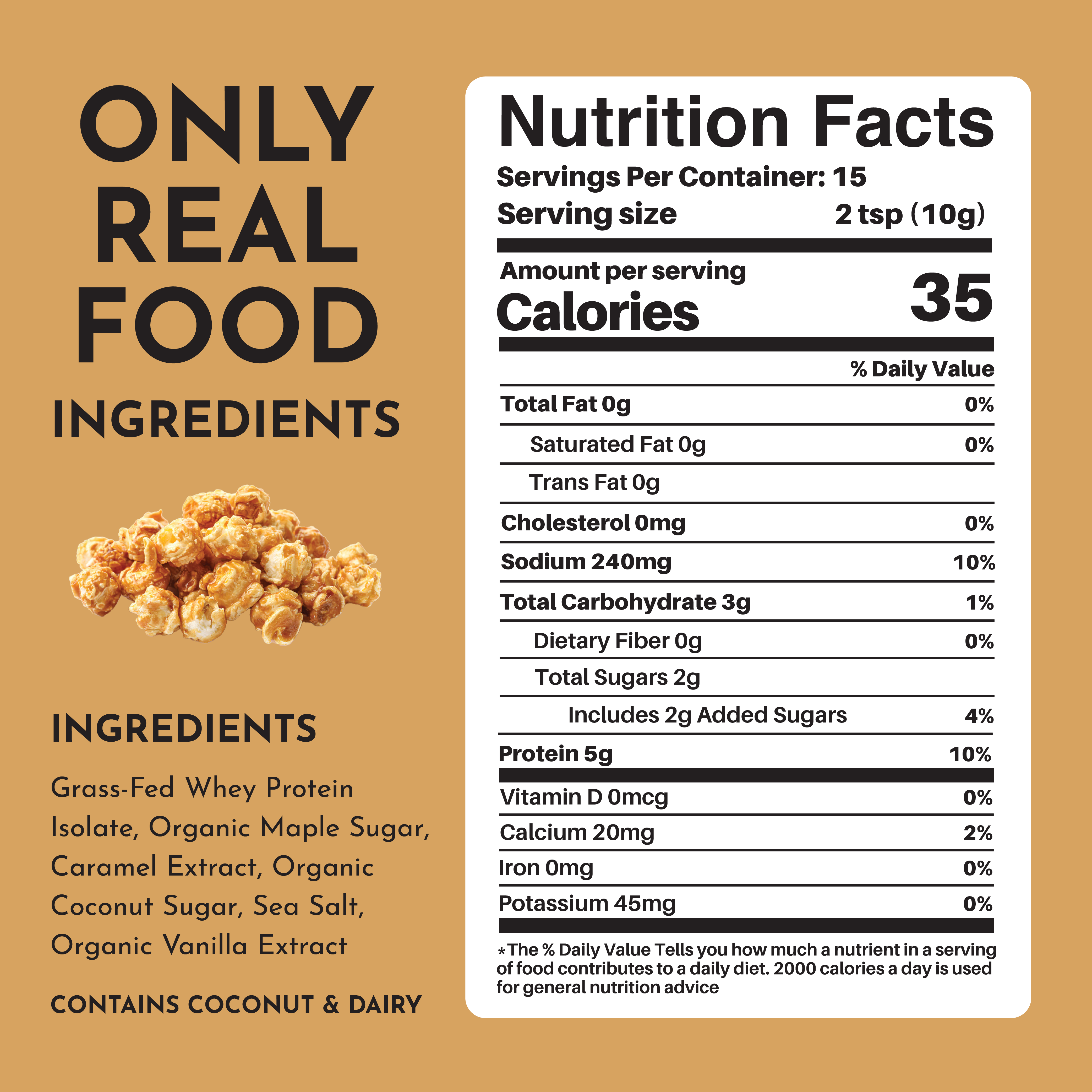 Protein Popcorn Salt - Caramel Corn