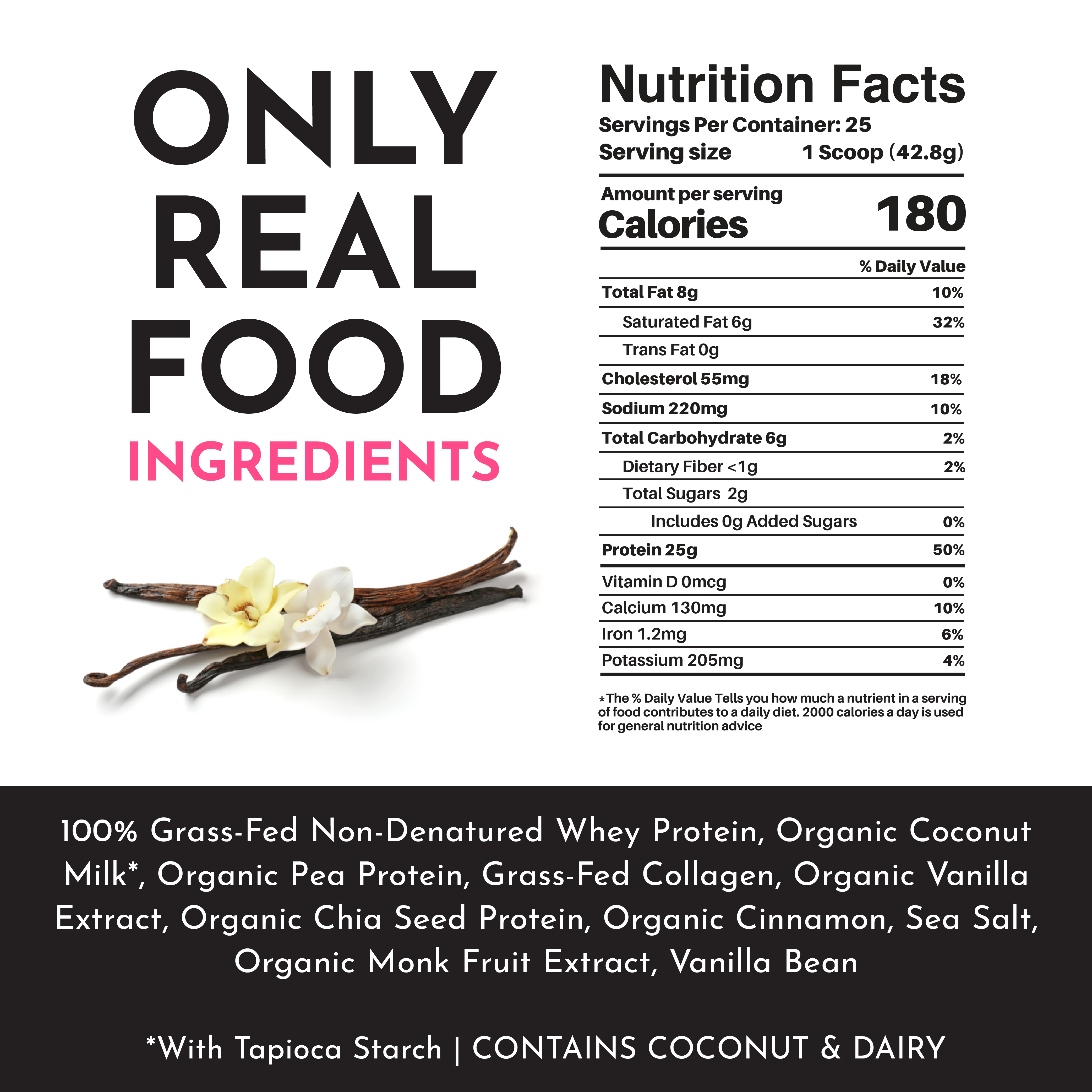 Vanilla Bean Protein Powder - NSF