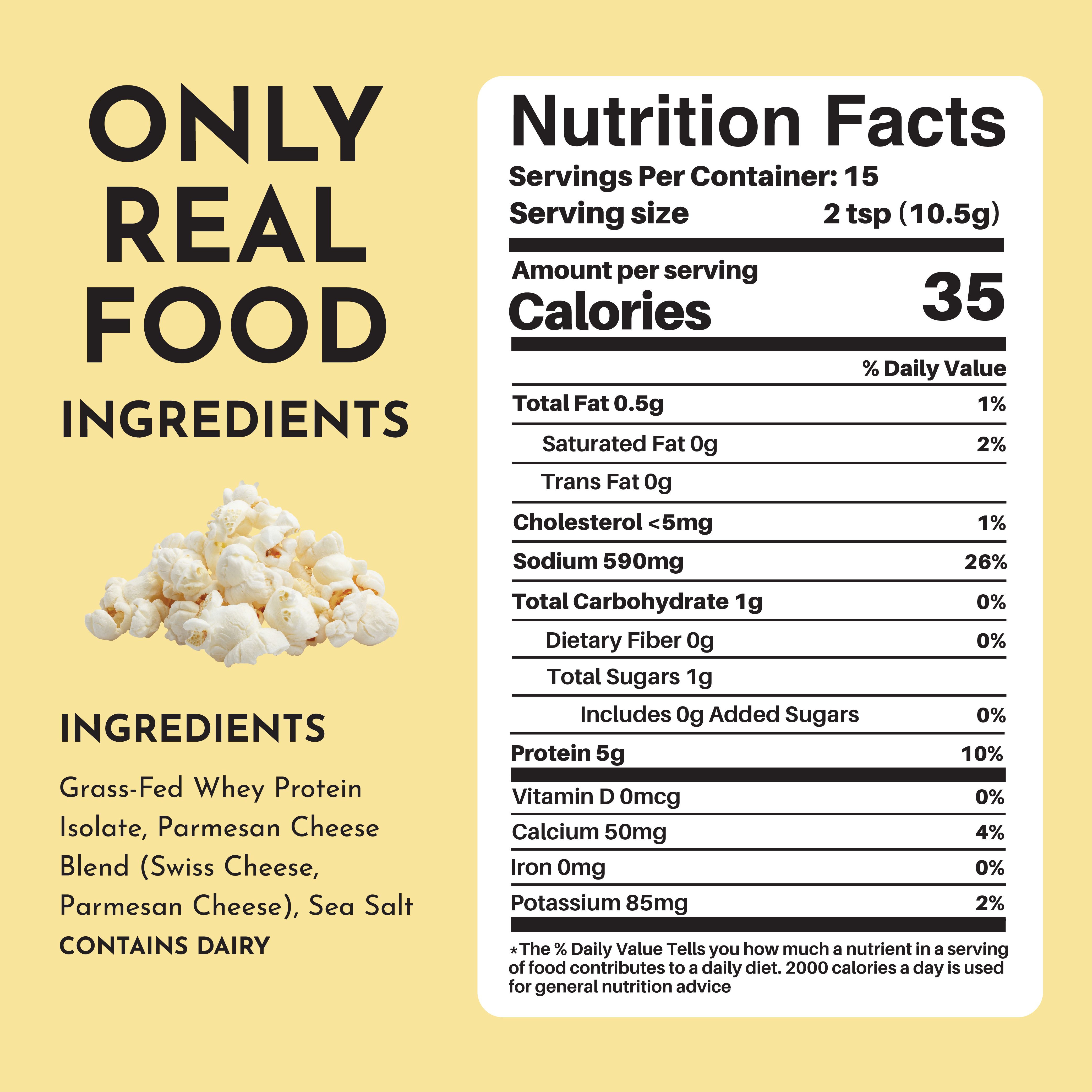 Protein Popcorn Salt - Parmesan Cheese