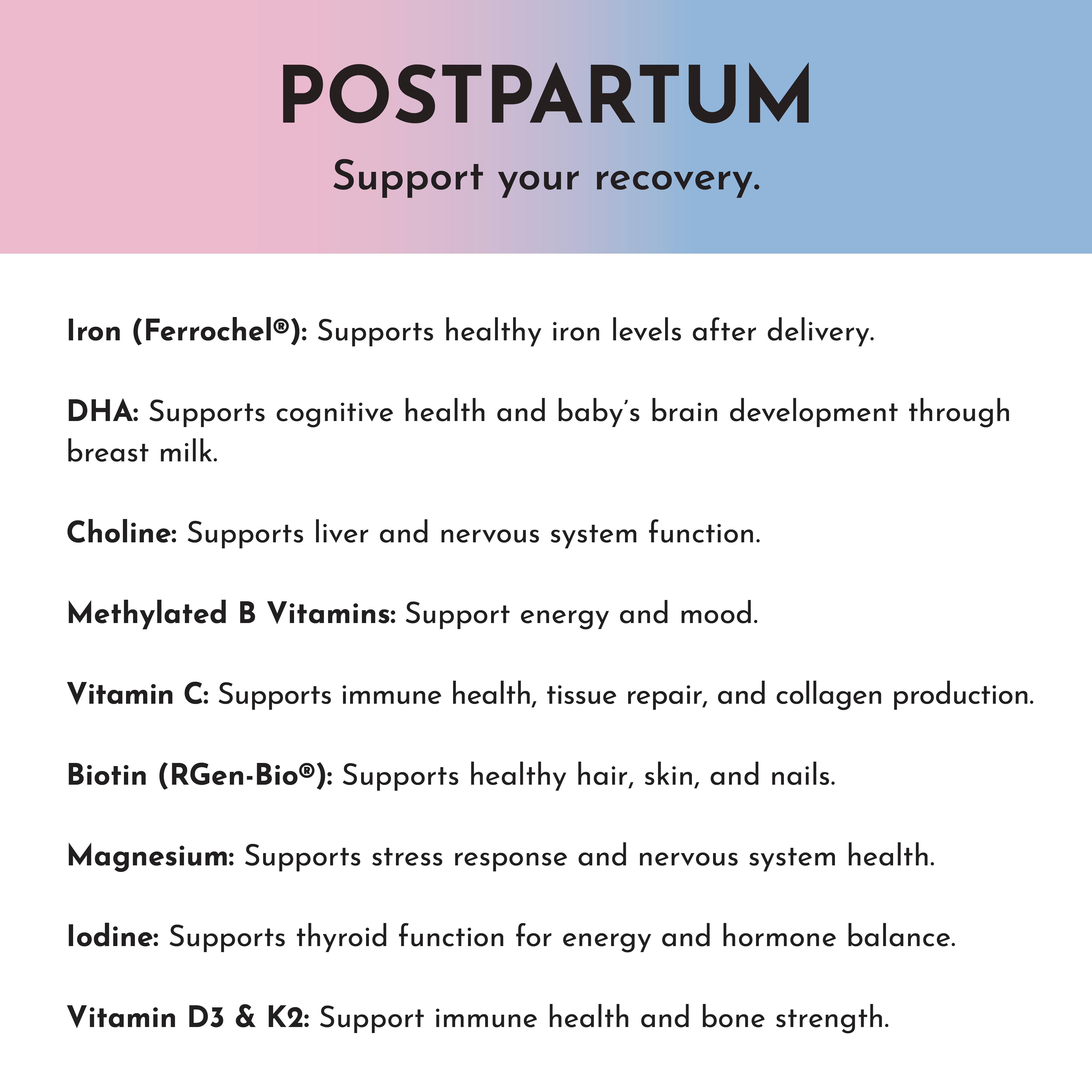 Prenatal & Postnatal + DHA + Iron (Gift Box)