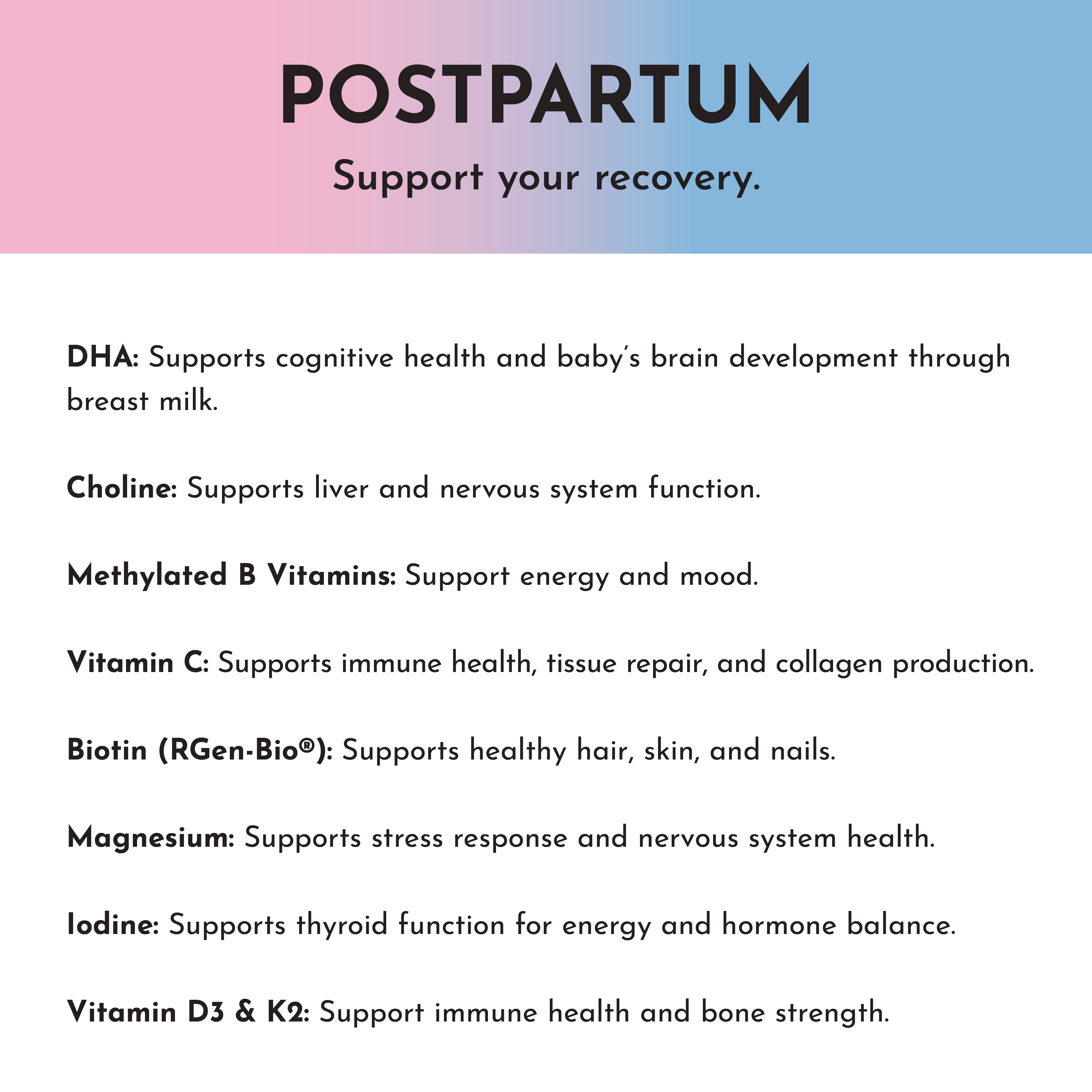 Prenatal & Postnatal + DHA