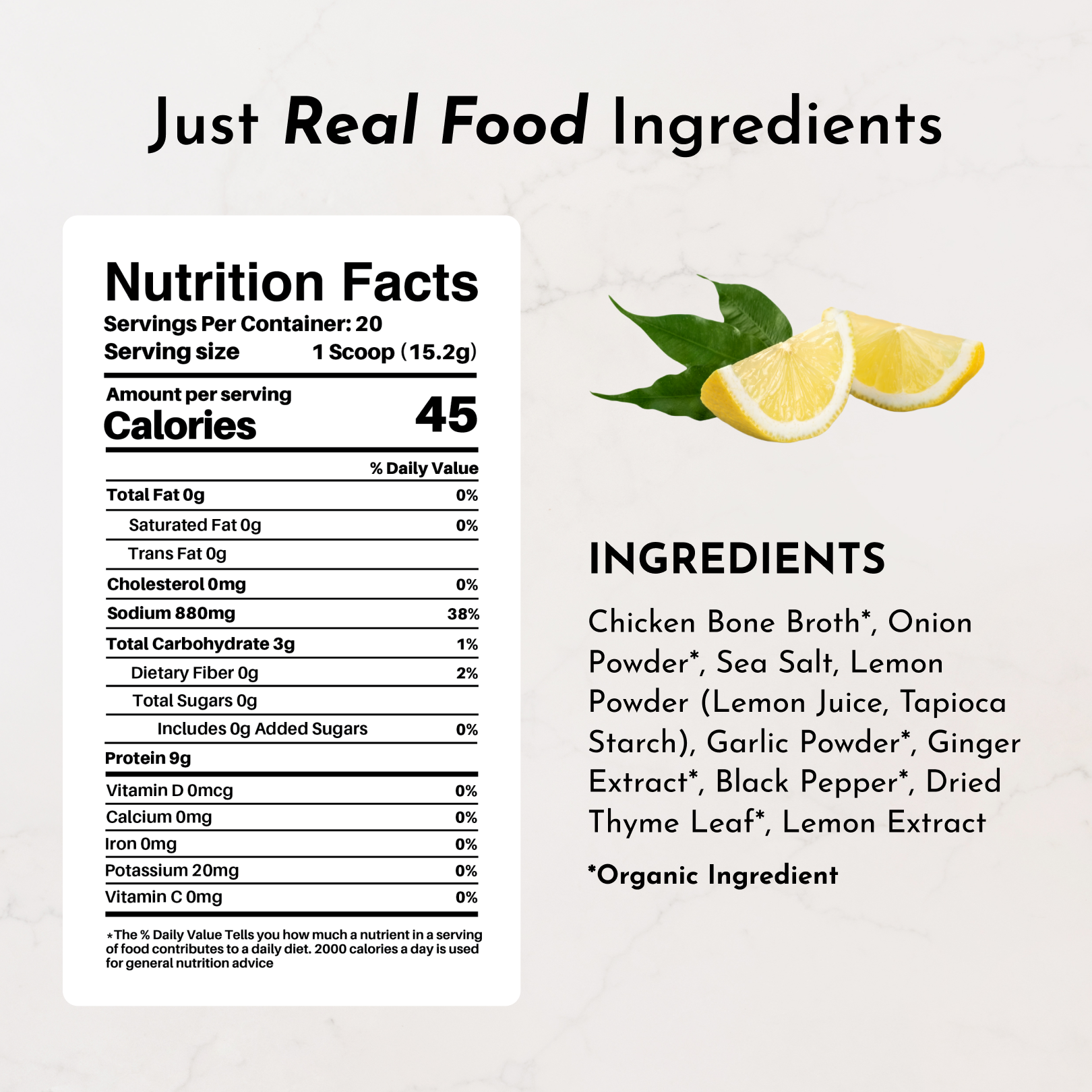 Lemon Herb Bone Broth