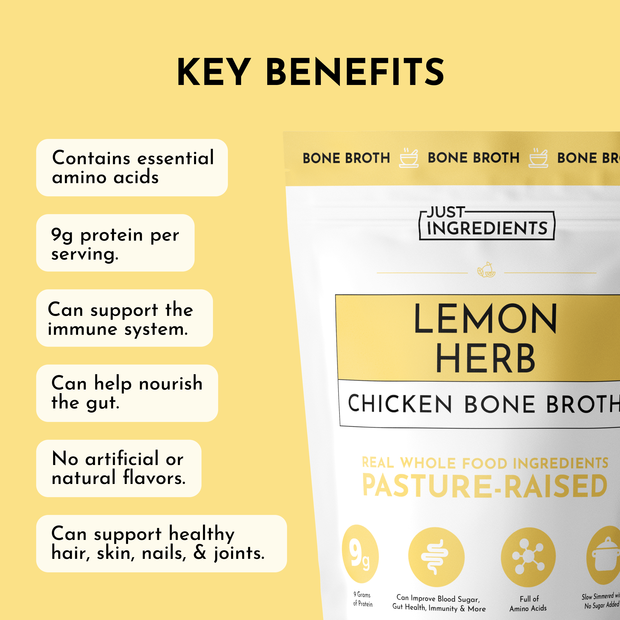 Lemon Herb Bone Broth