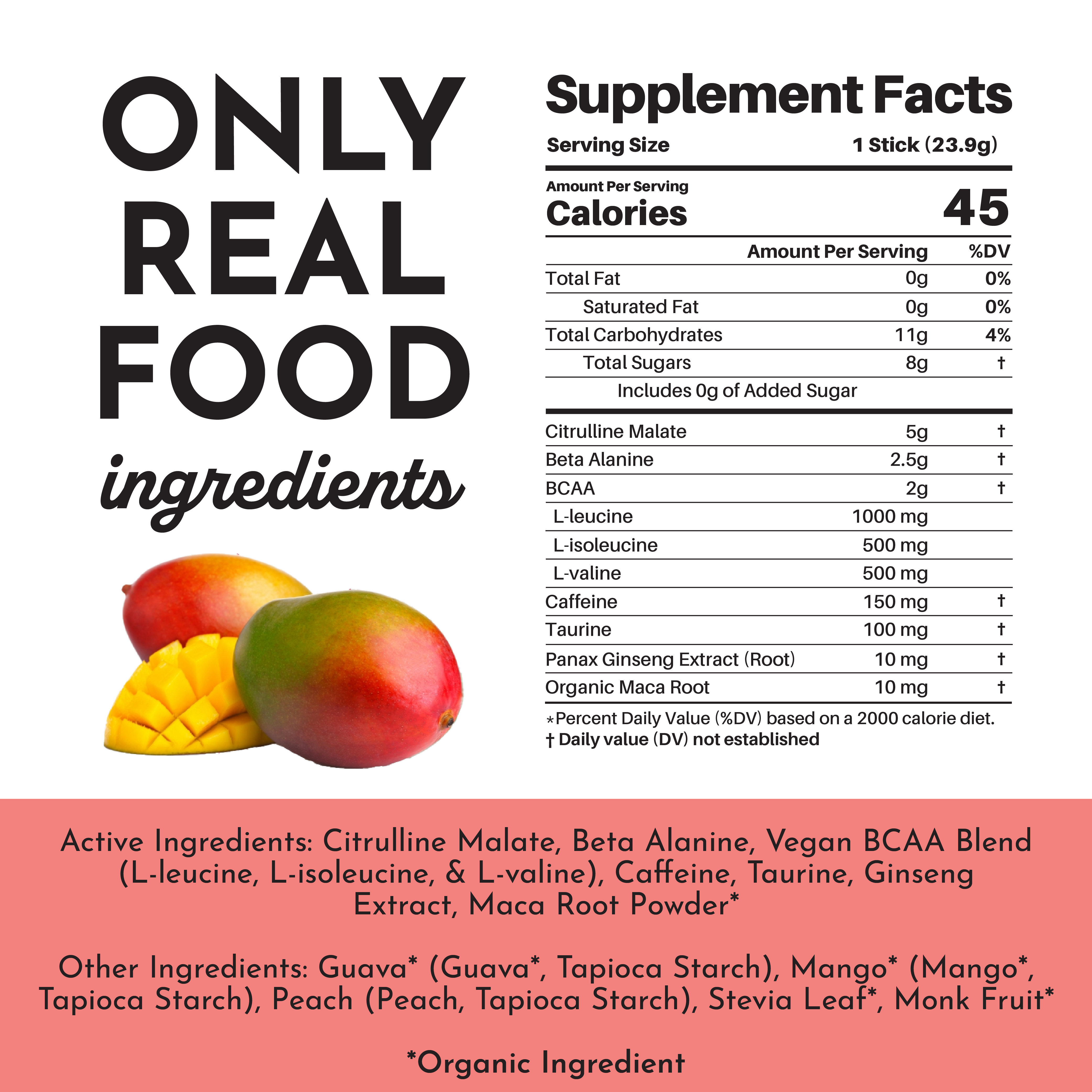 Guava Mango Pre-Workout Stick