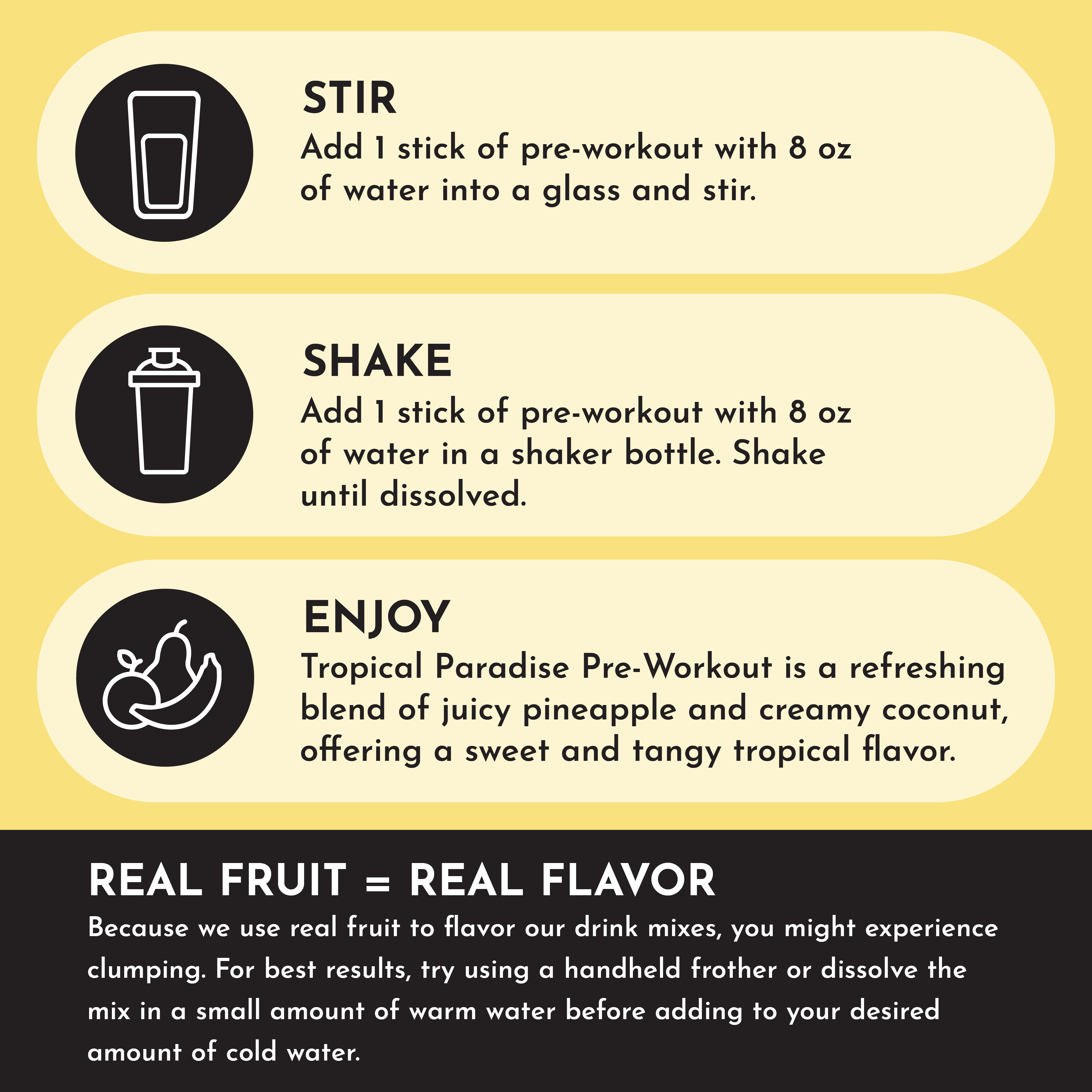 Tropical Paradise Pre-Workout Single Serving Packs (20)