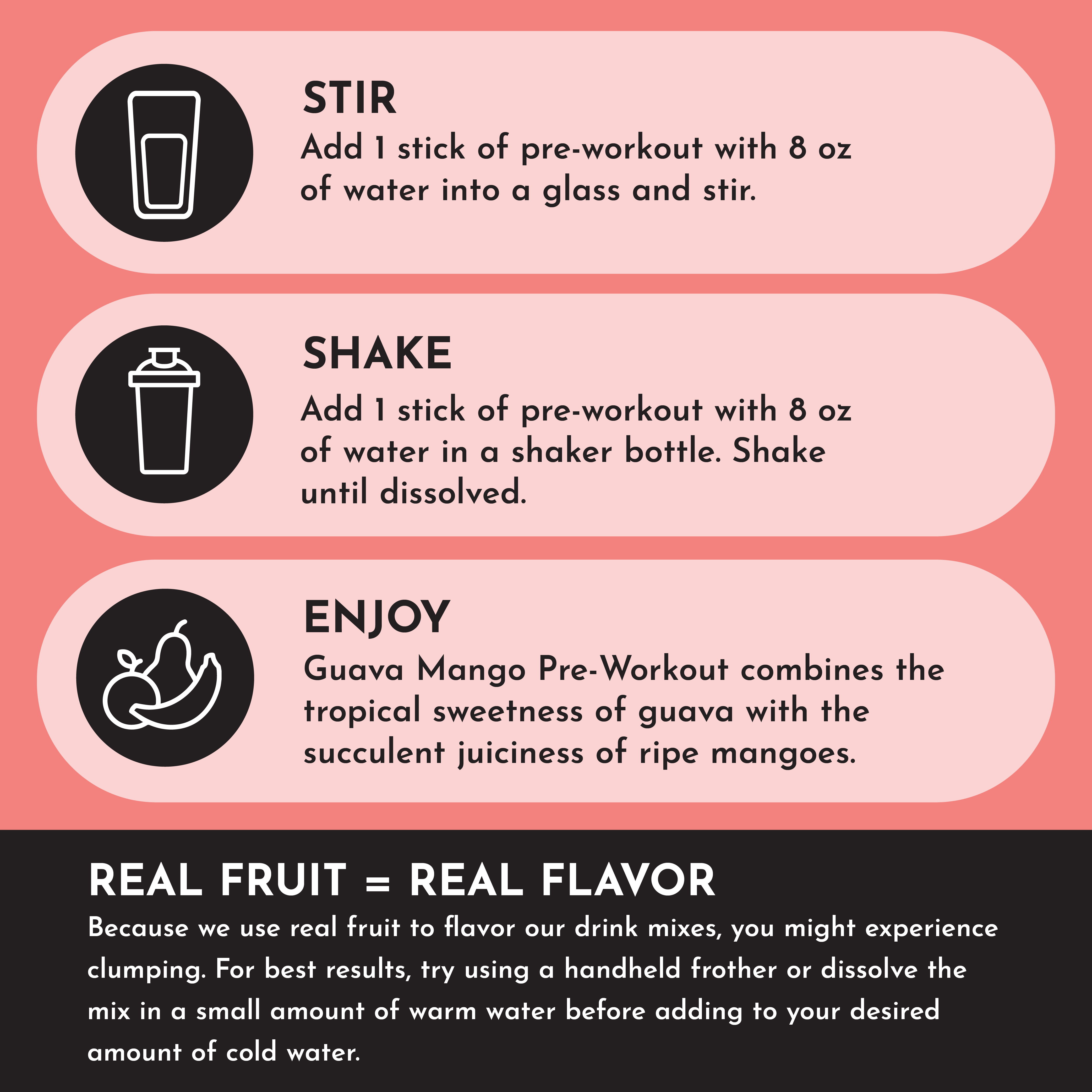 Guava Mango Pre-Workout Stick