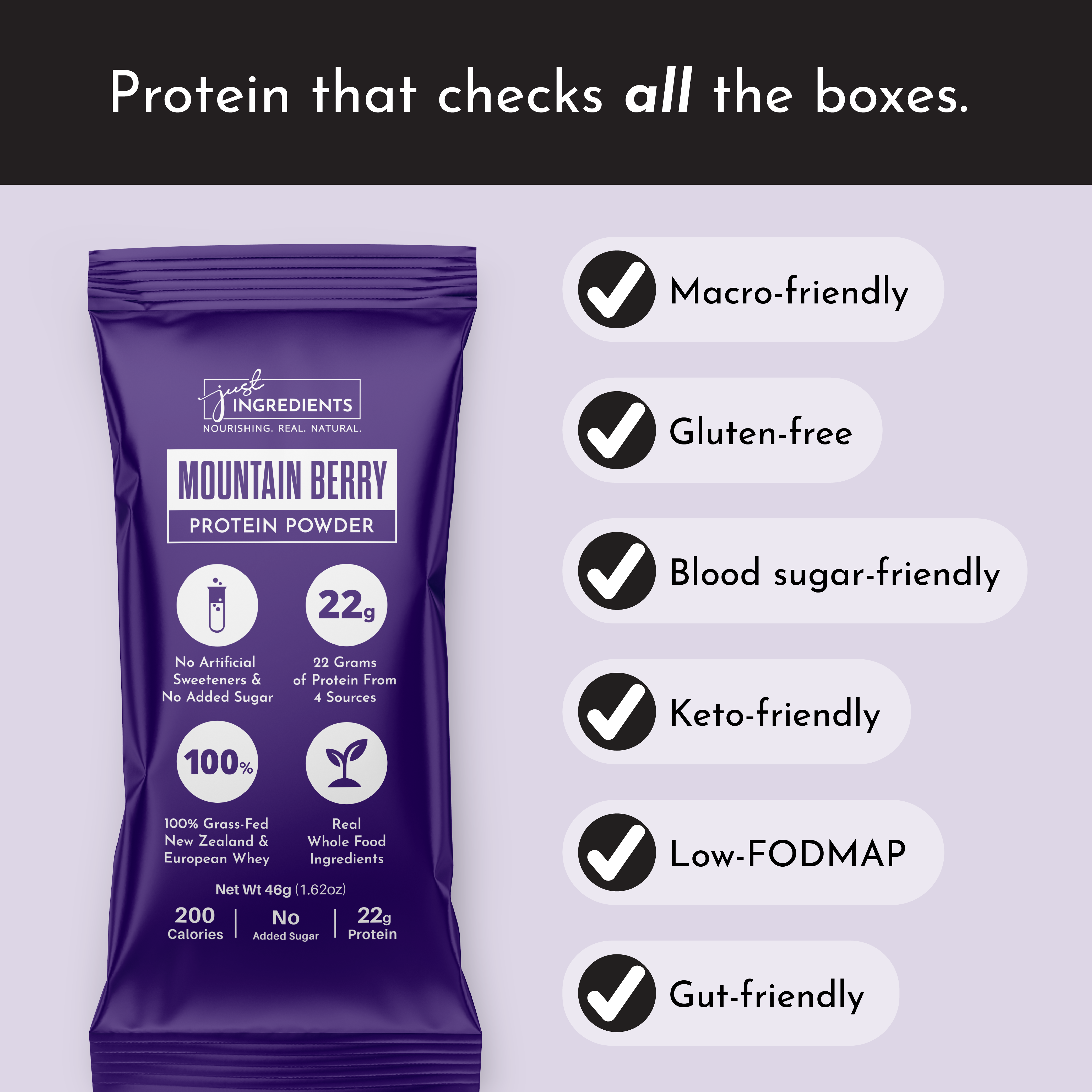 Mountain Berry Protein Powder Stick