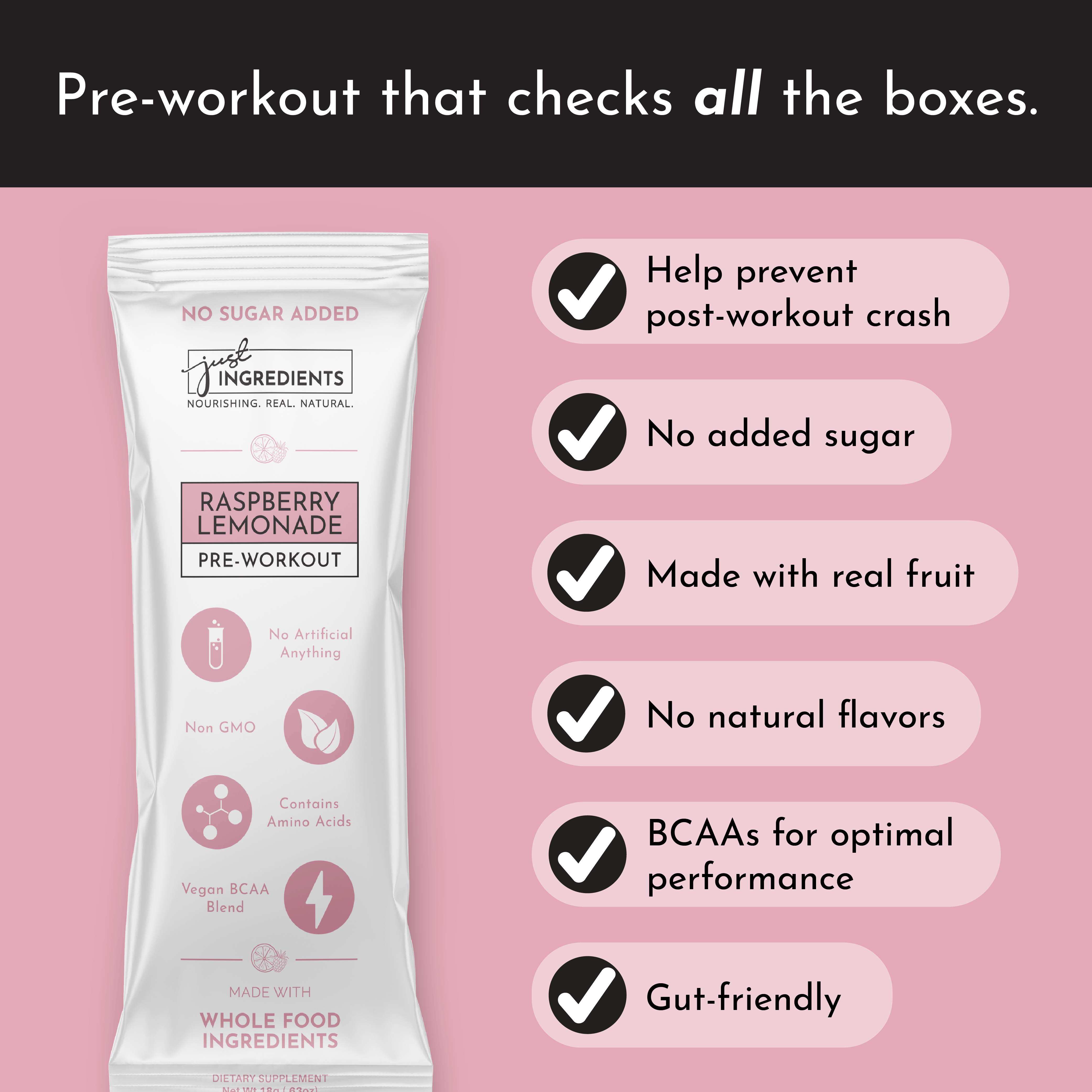 Raspberry Lemonade Pre-Workout Stick