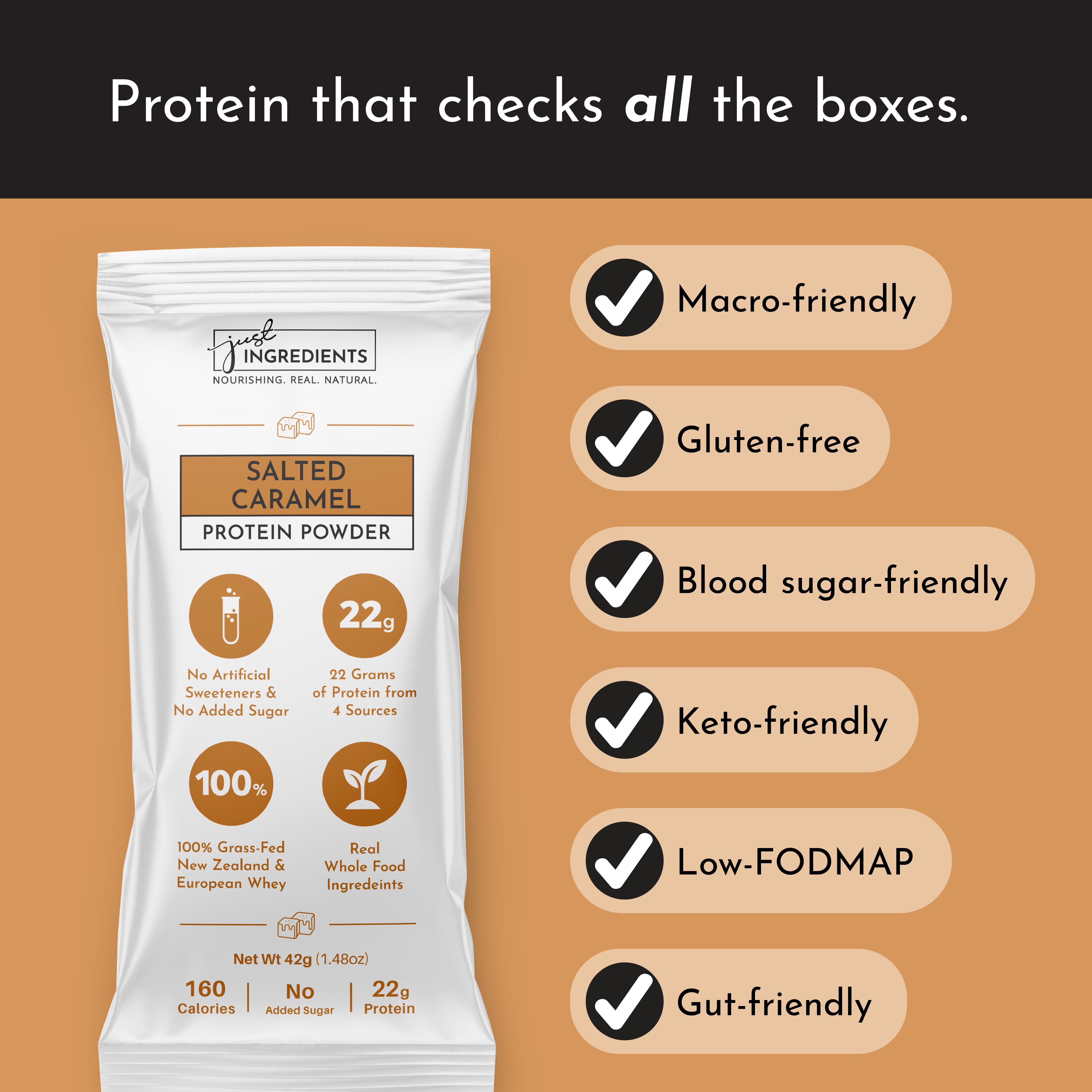 Salted Caramel Protein Powder Stick