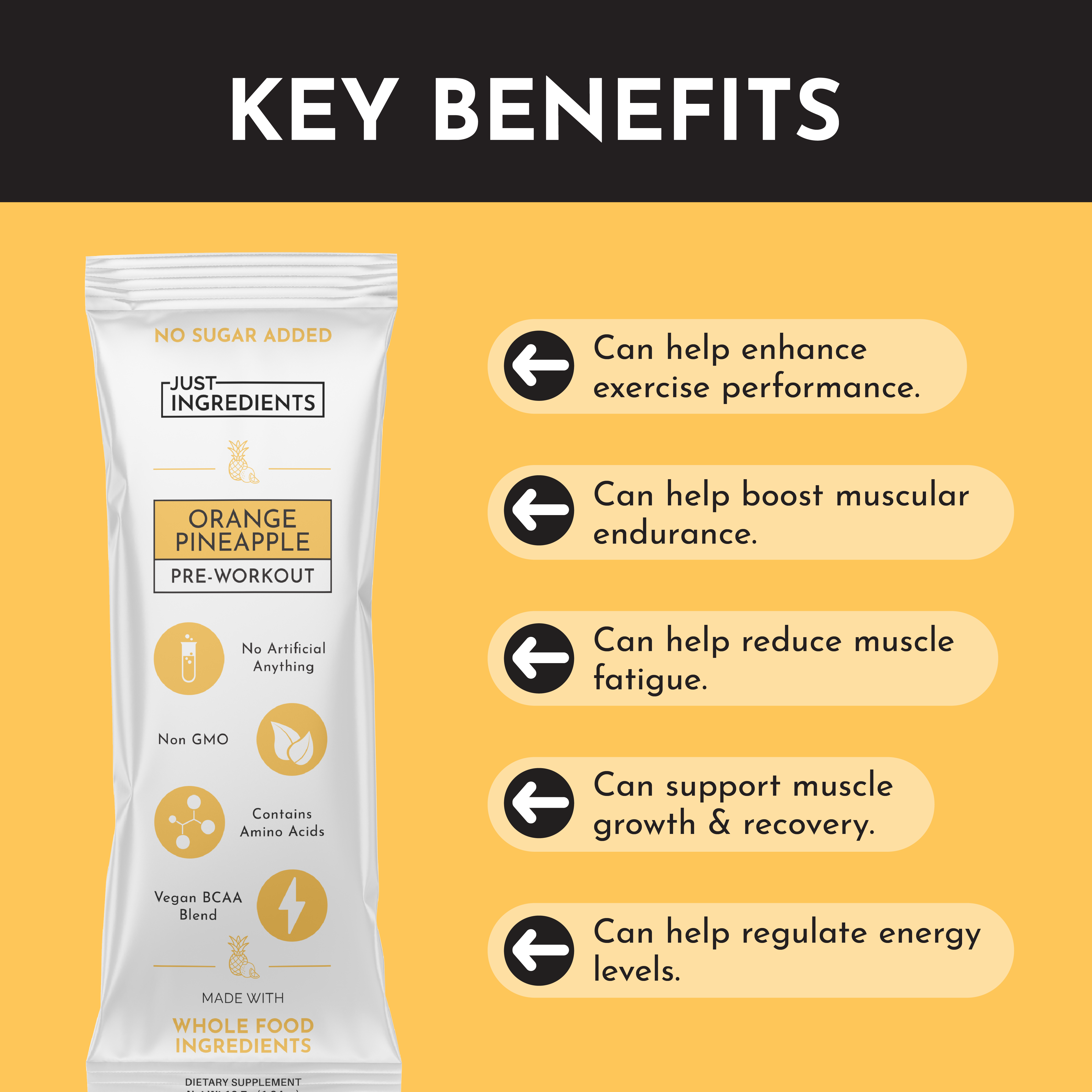 Orange Pineapple Pre-Workout Stick