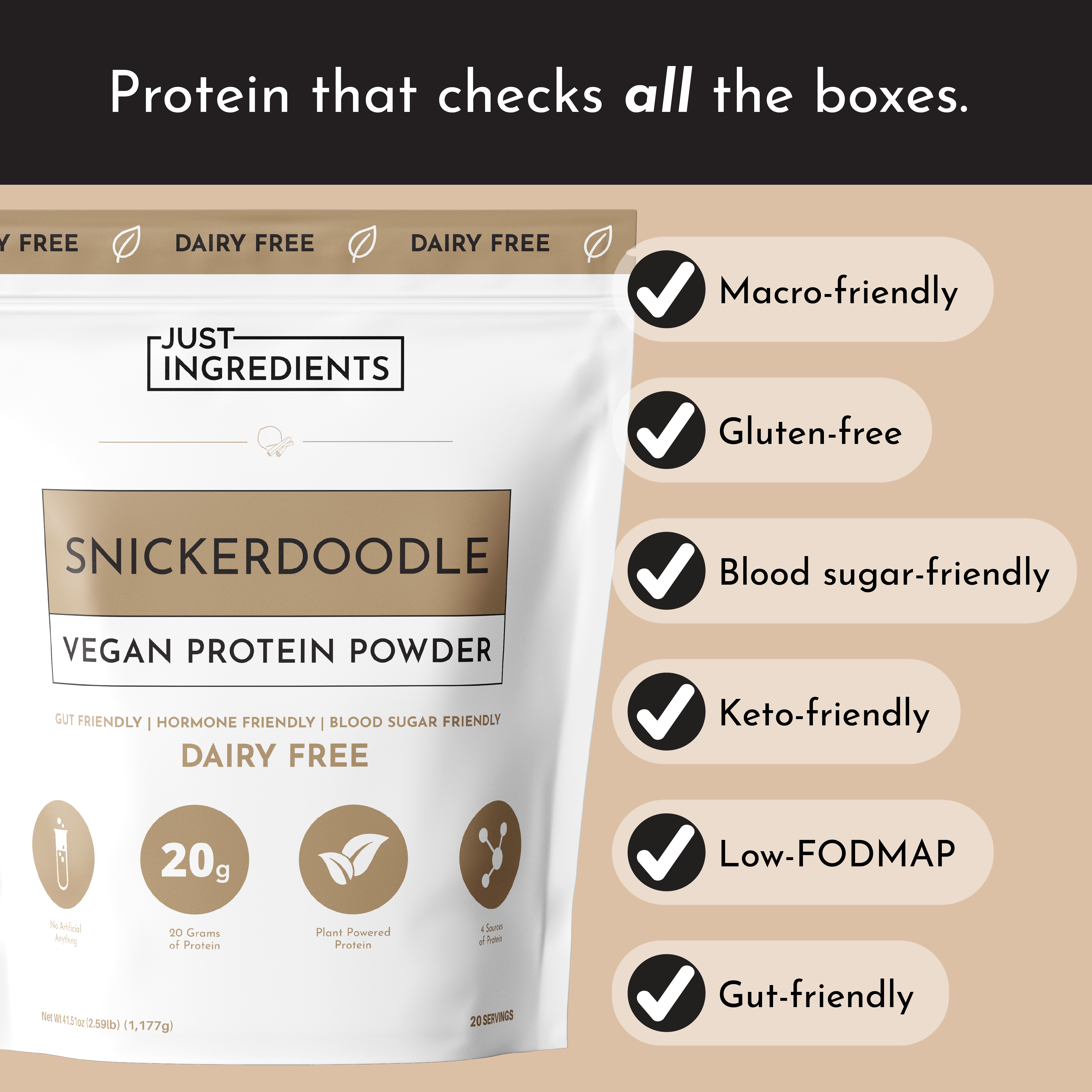 Vegan Snickerdoodle Protein Powder