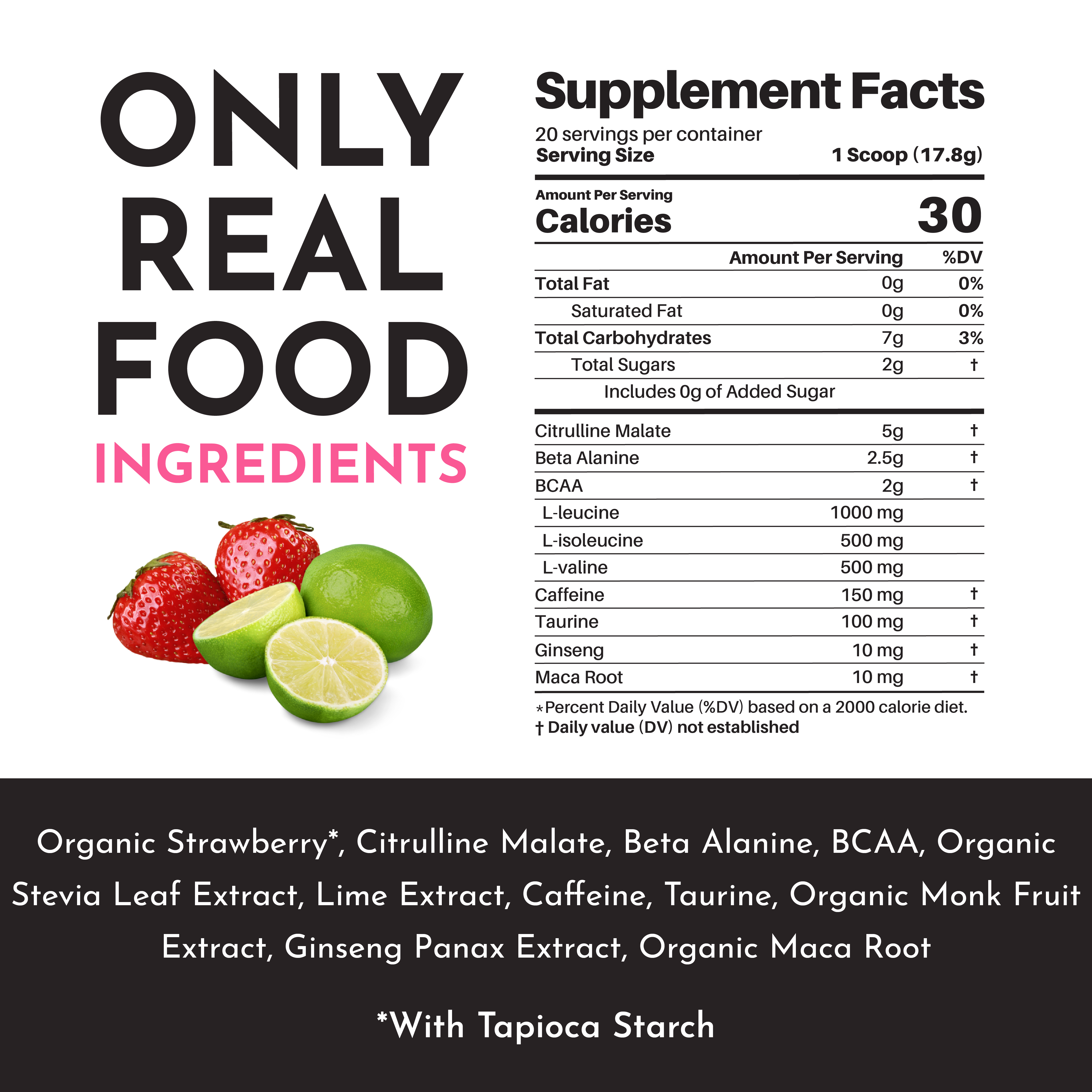 Strawberry Limeade Pre-Workout - NSF