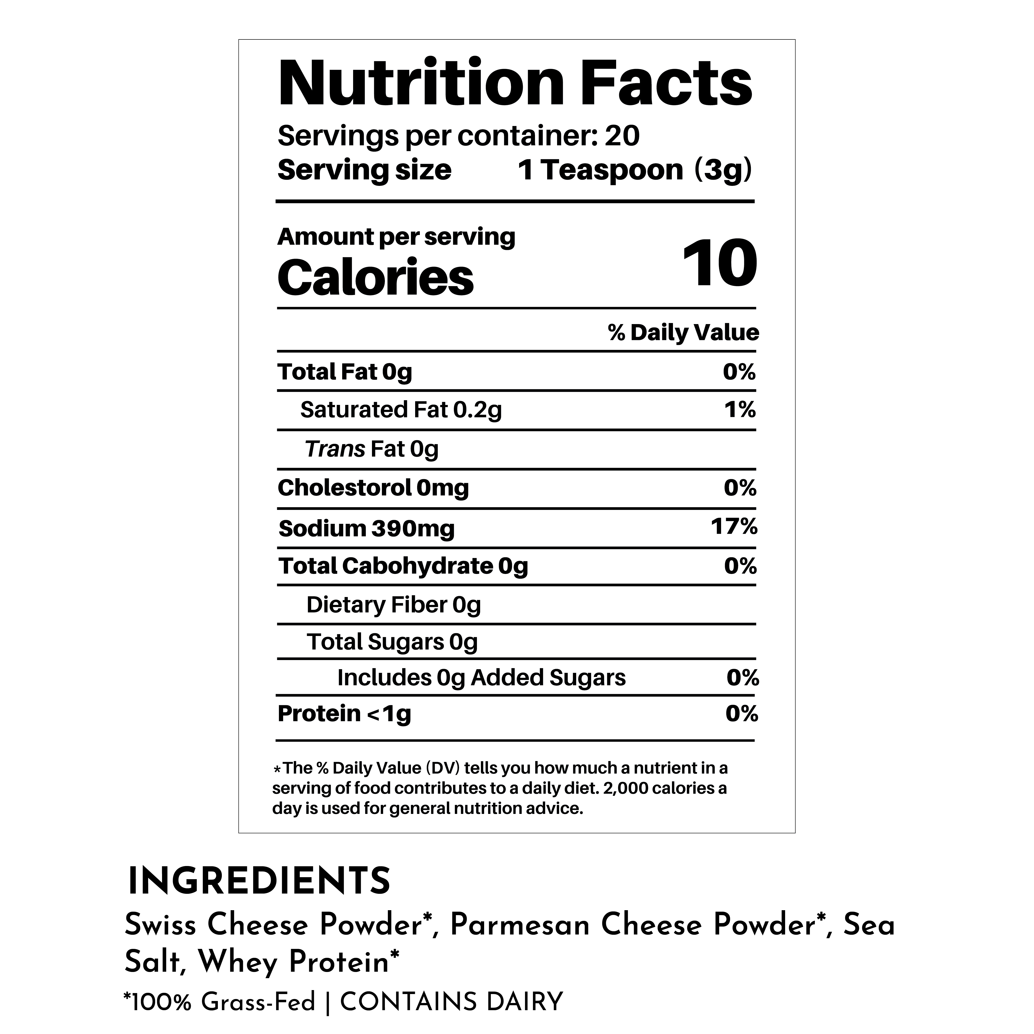 Parmesan Cheese Popcorn Salt