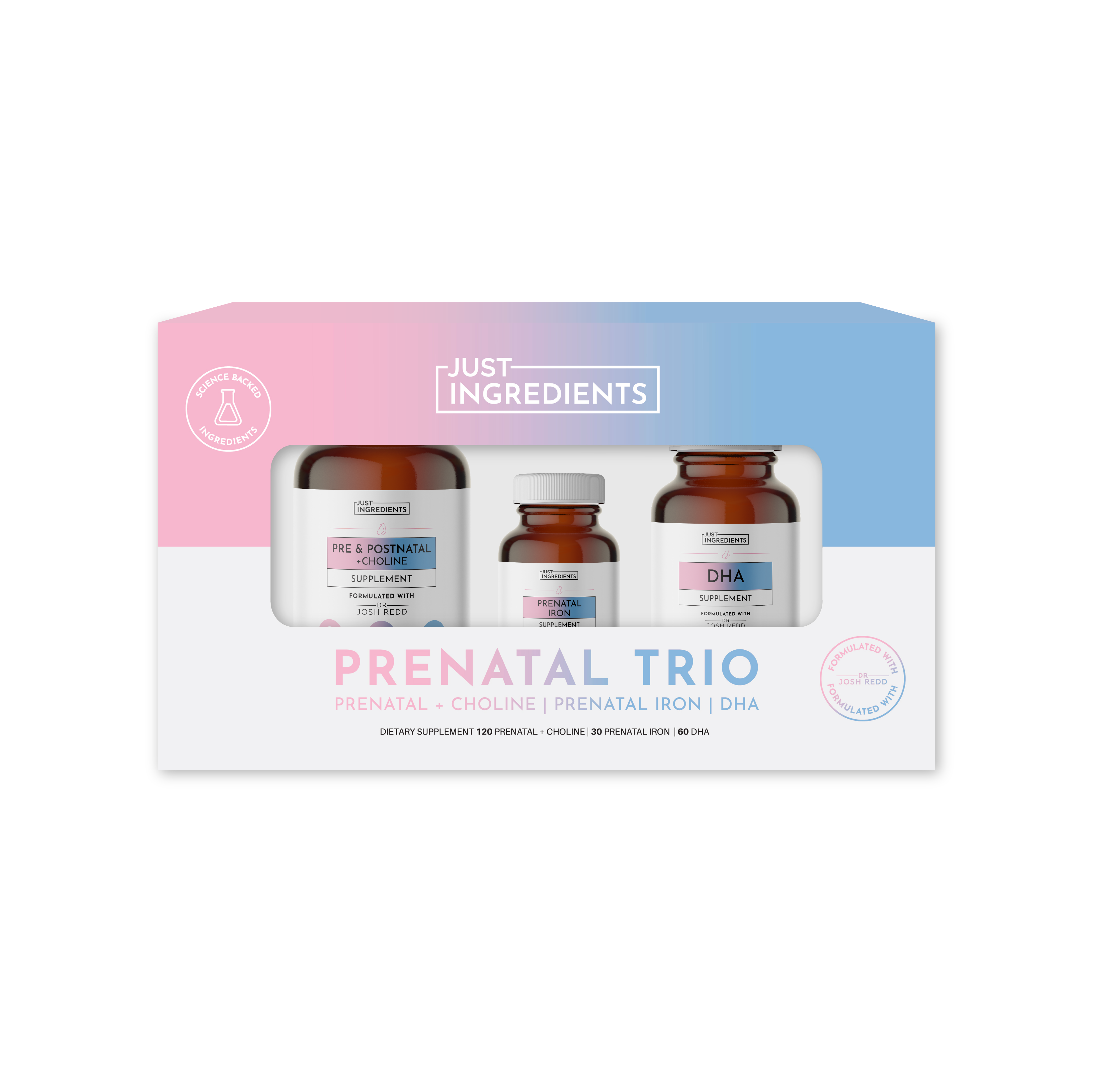 Prenatal & Postnatal + DHA + Iron (Gift Box)